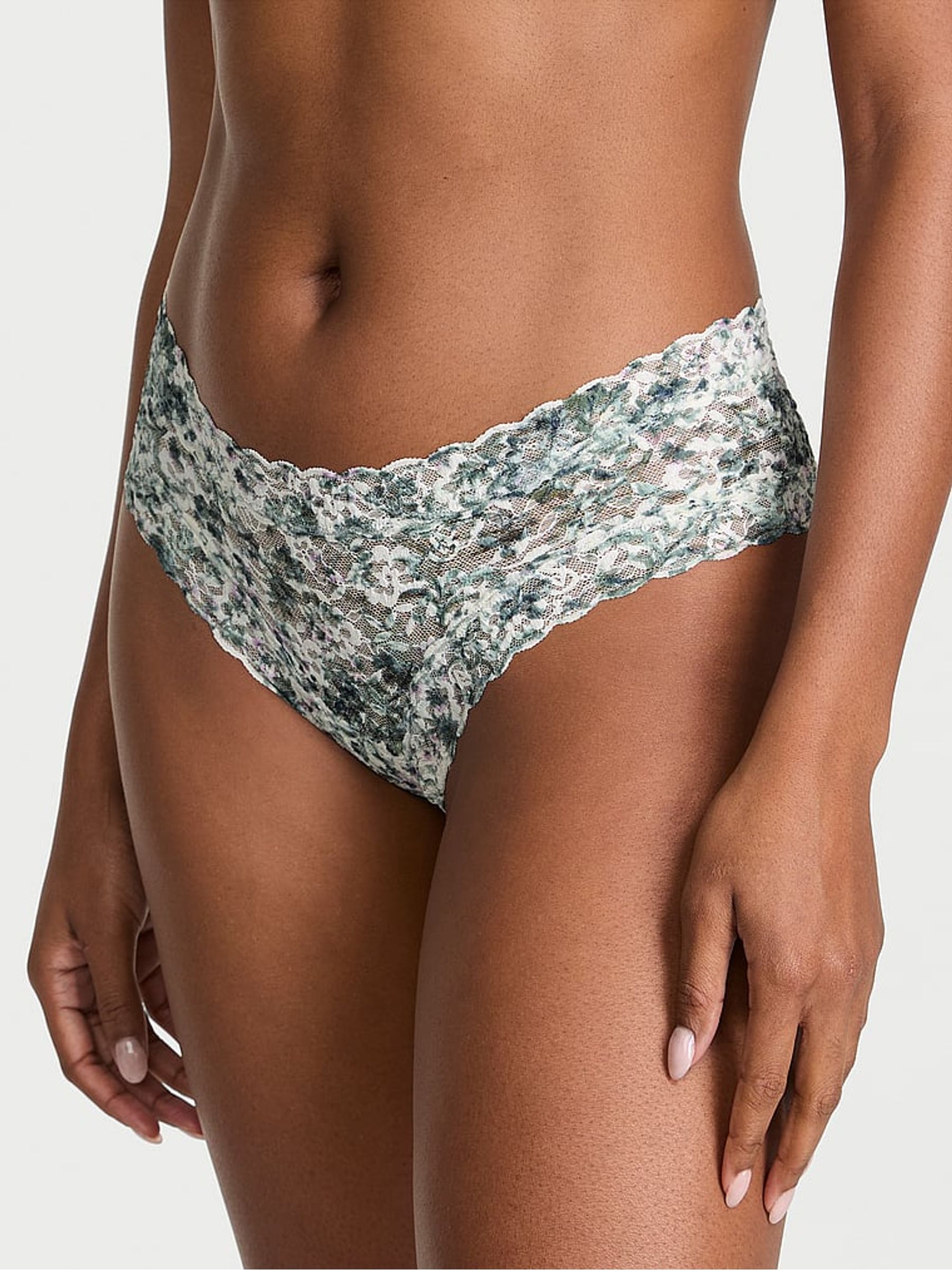 White Floral Cheeky Knickers - Image 1 of 3