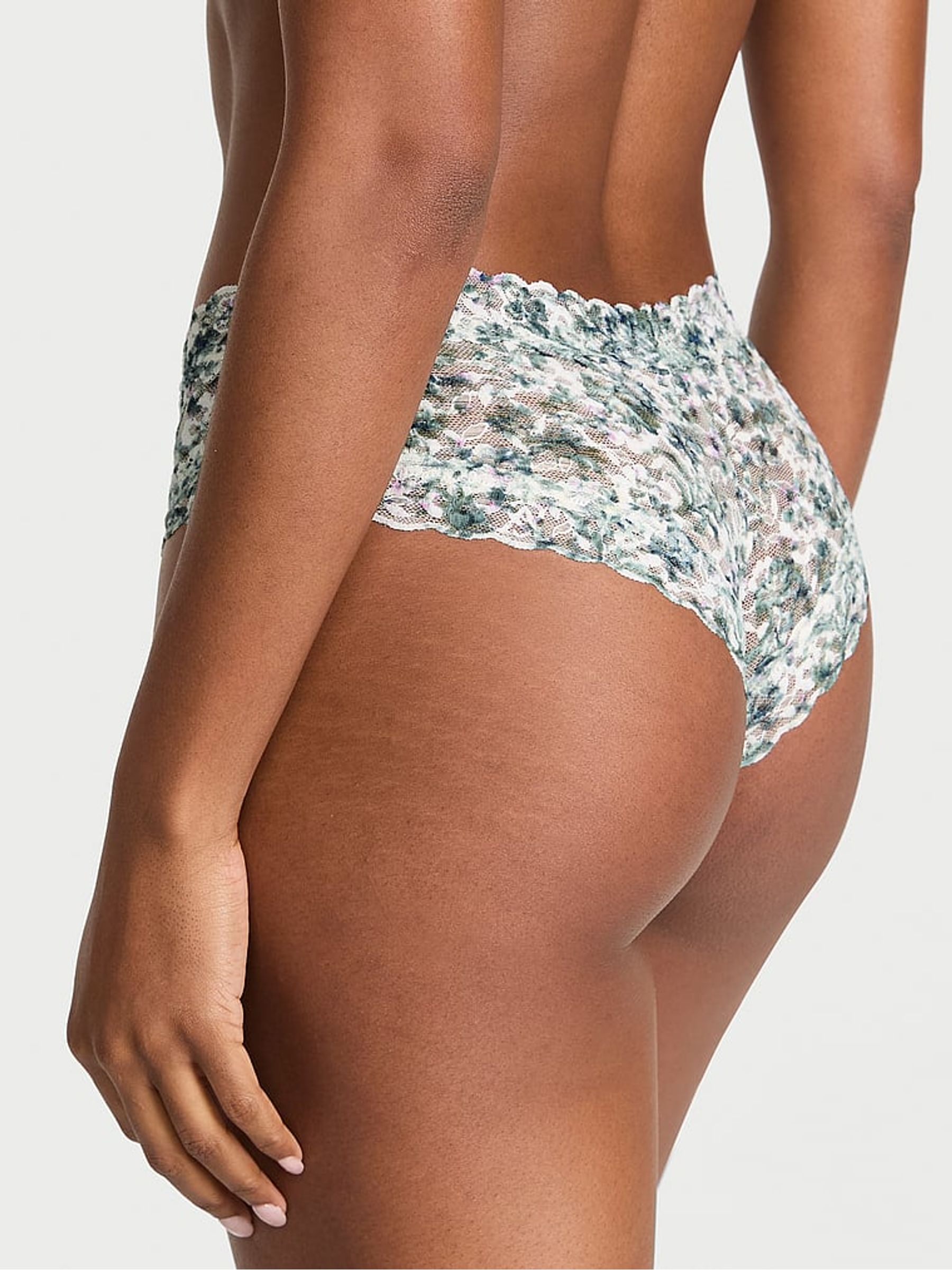 White Floral Cheeky Knickers - Image 2 of 3
