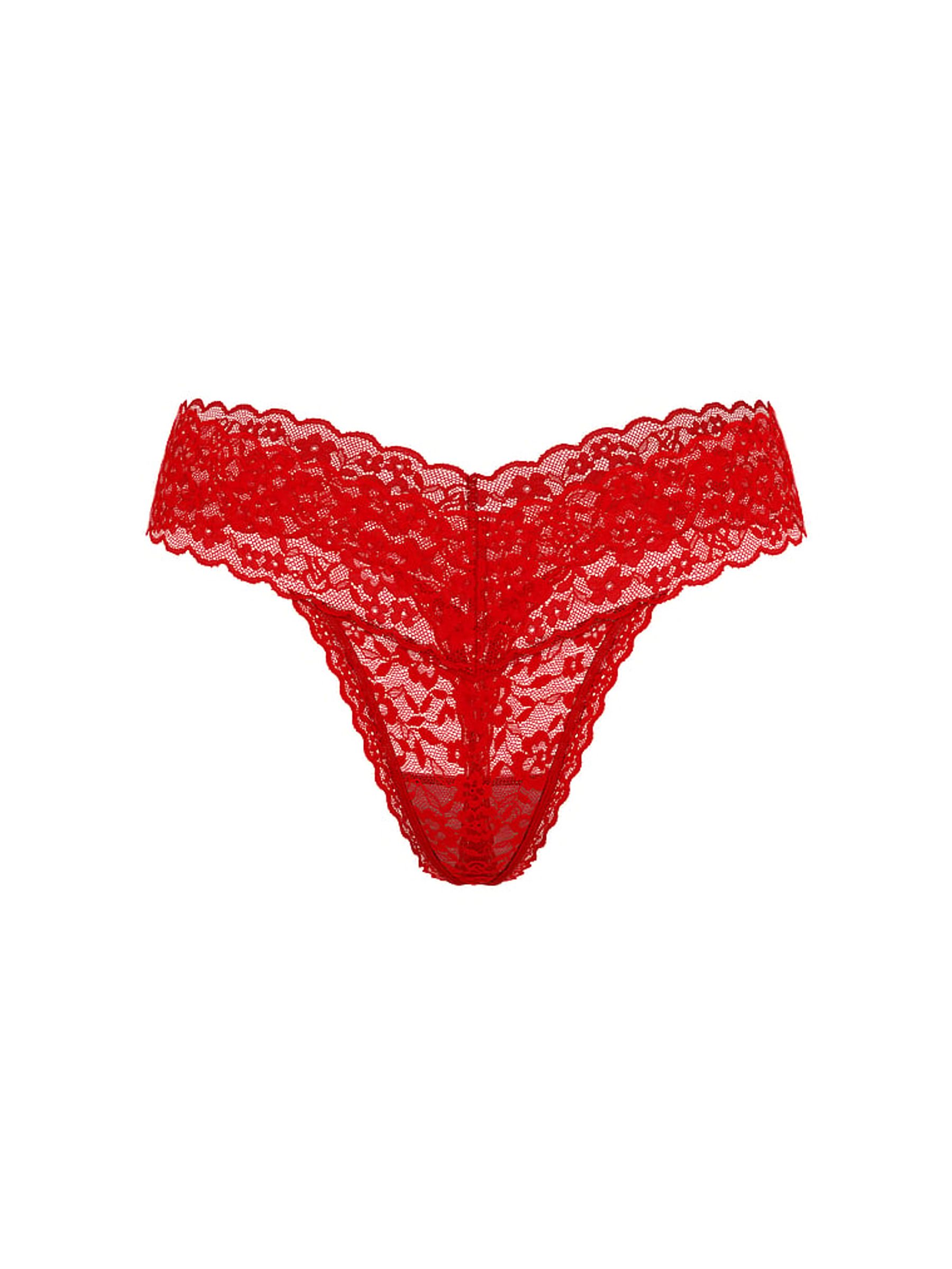 Lipstick Red Thong Knickers - Image 3 of 3