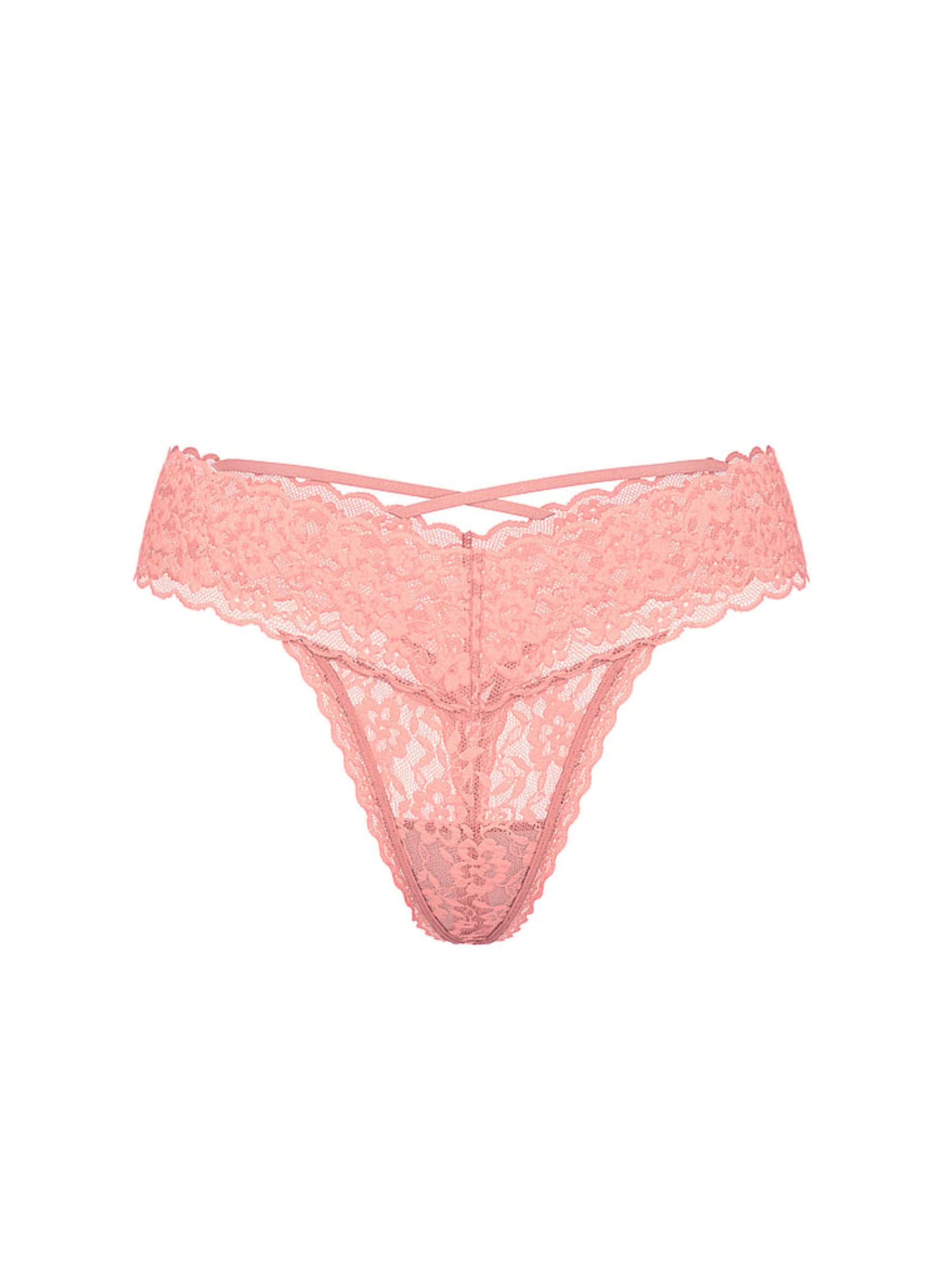 Peachy Orange Thong Strappy Back Knickers - Image 3 of 3