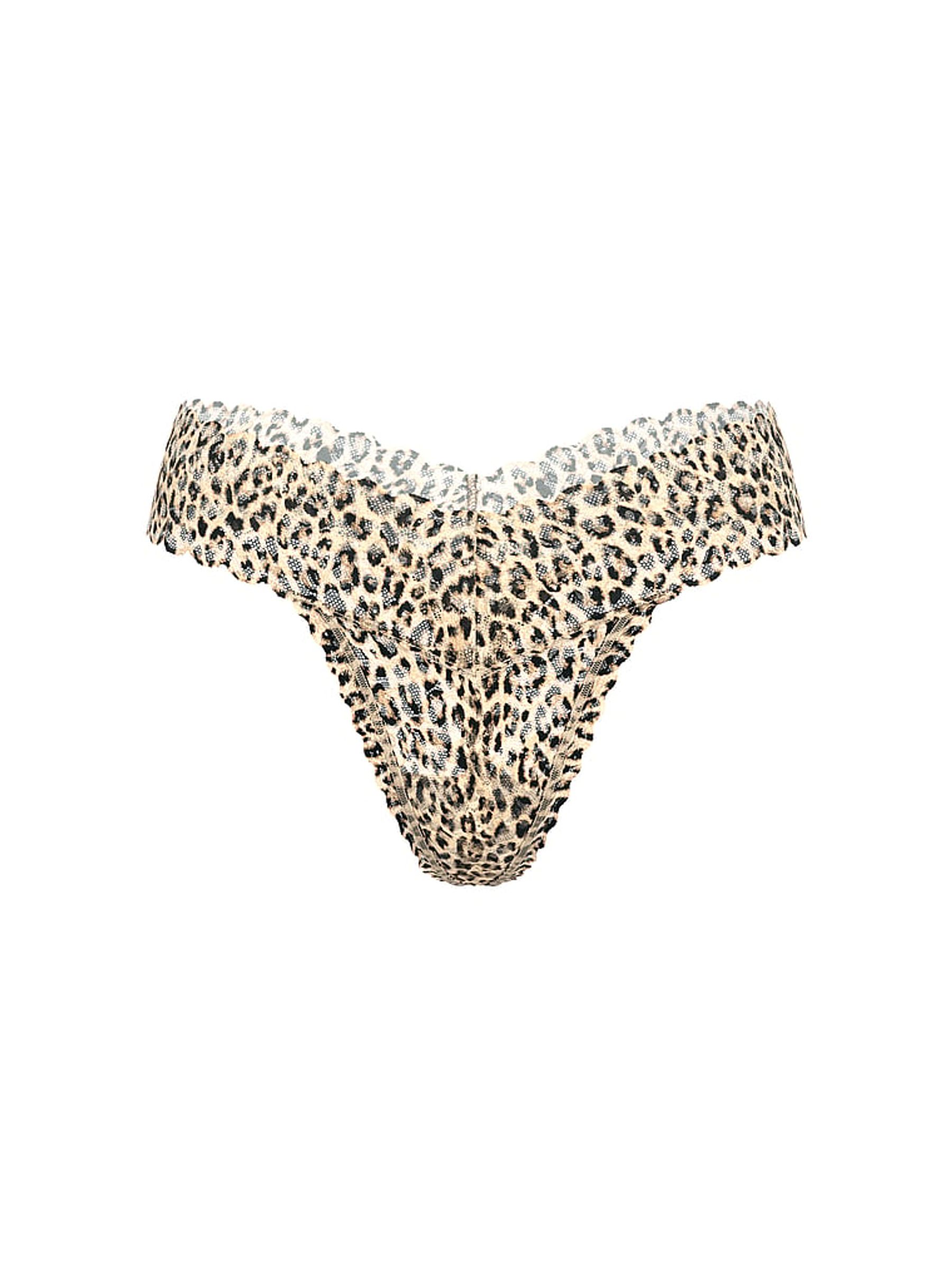 Leopard Brown Thong Knickers - Image 3 of 3