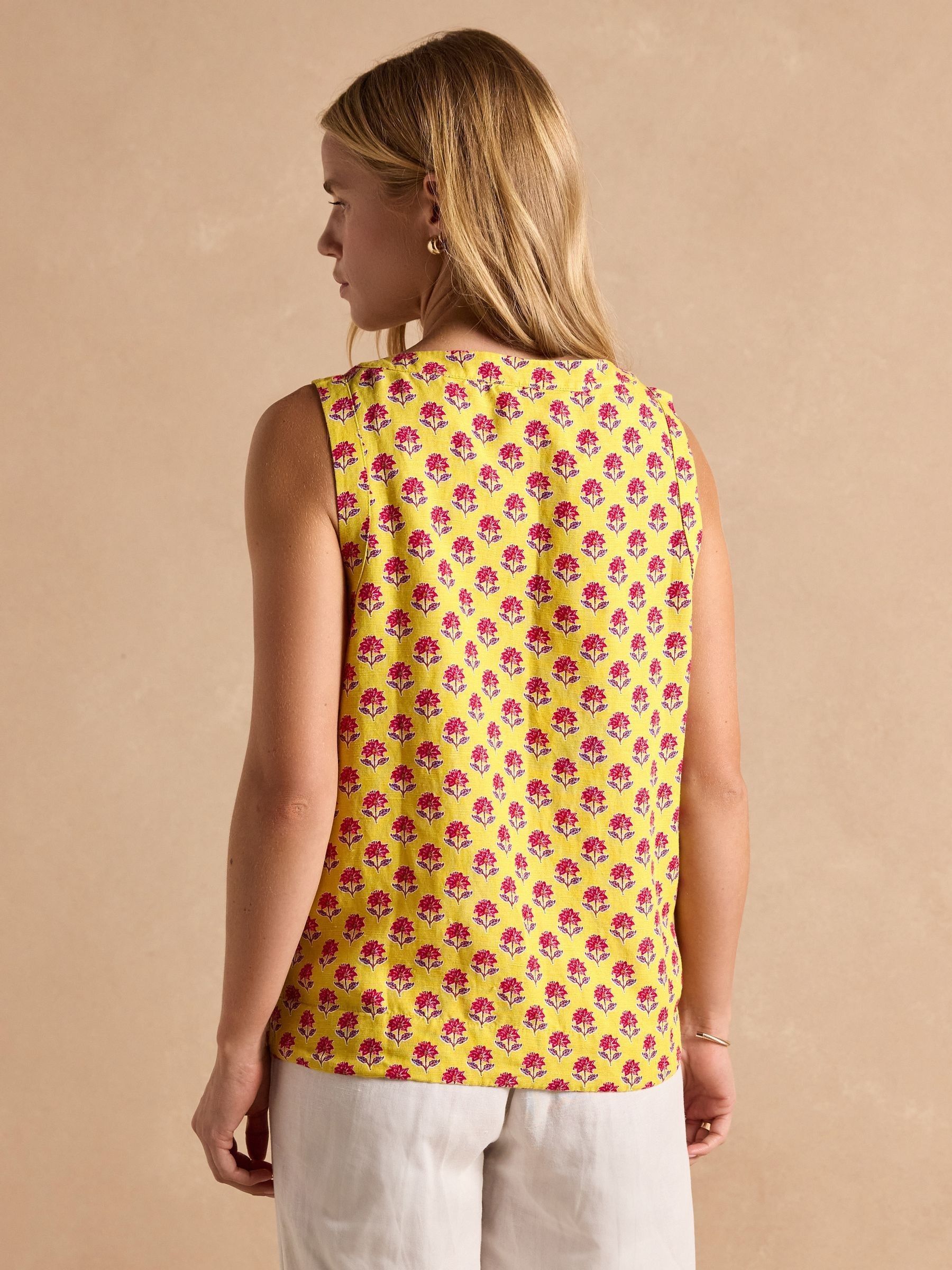 Cove Provence Yellow Sleeveless Top - Image 2 of 6 Cove Provence Yellow Sleeveless Top - Image 2 of 6
