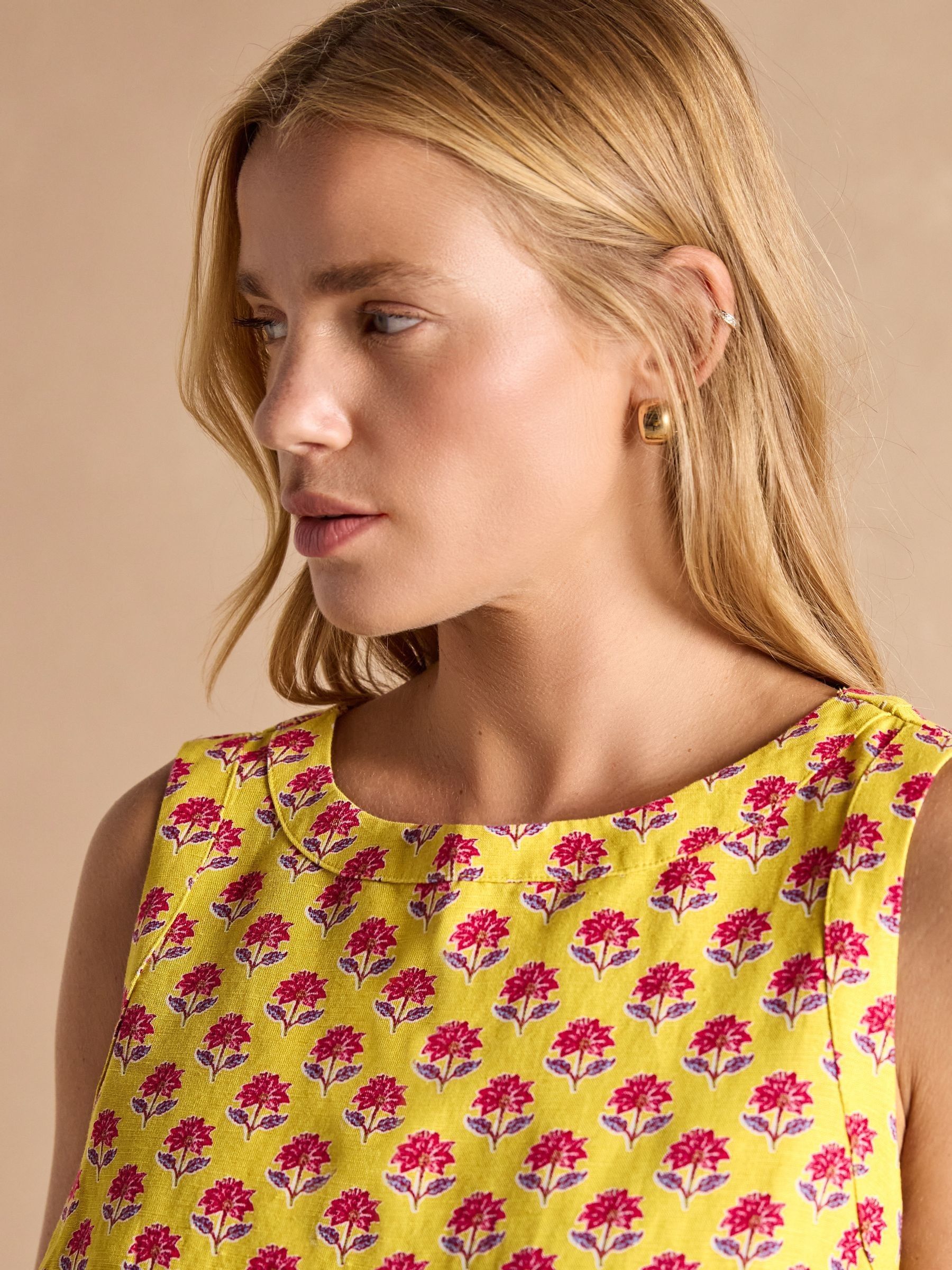 Cove Provence Yellow Sleeveless Top - Image 3 of 6