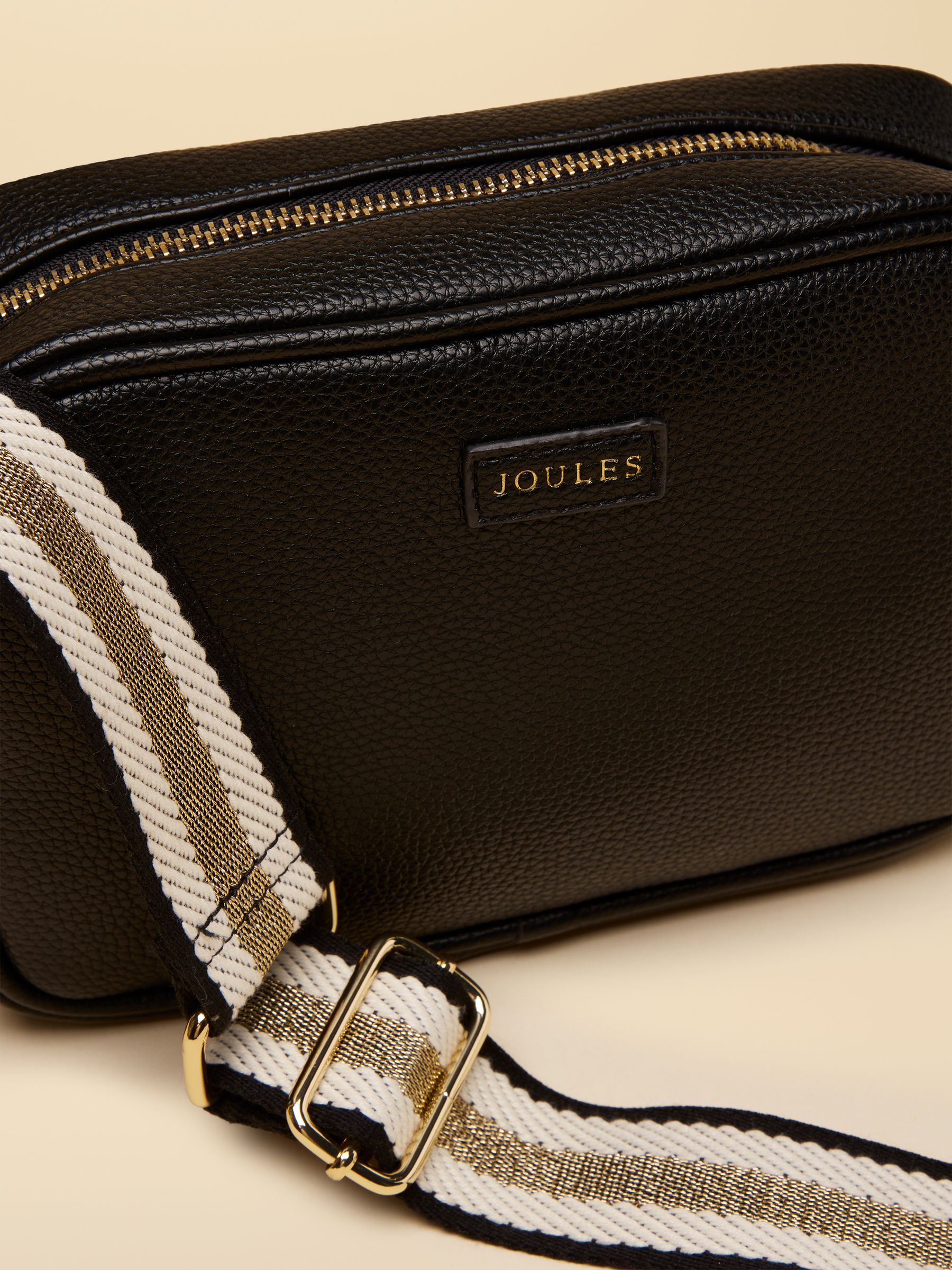 Trent Black Adjustable Cross Body Bag - Image 4 of 5