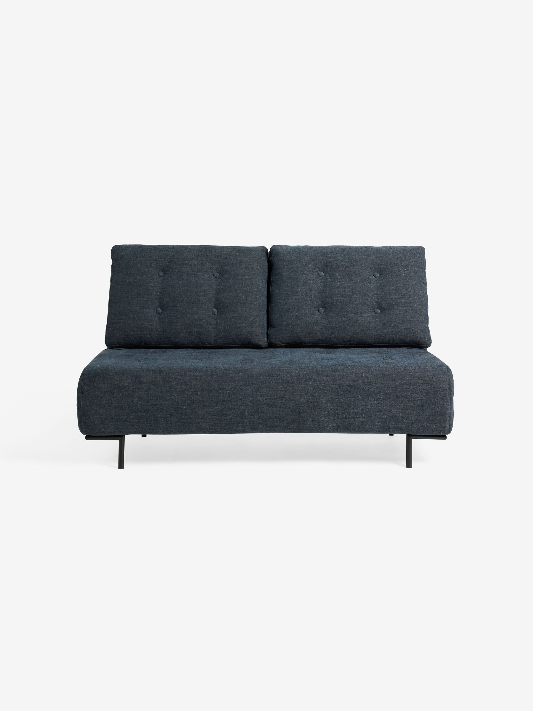 Large Lina 2 Seater Sofa Bed in Pacific Blue Soft Textured Weave - Image 7 of 7