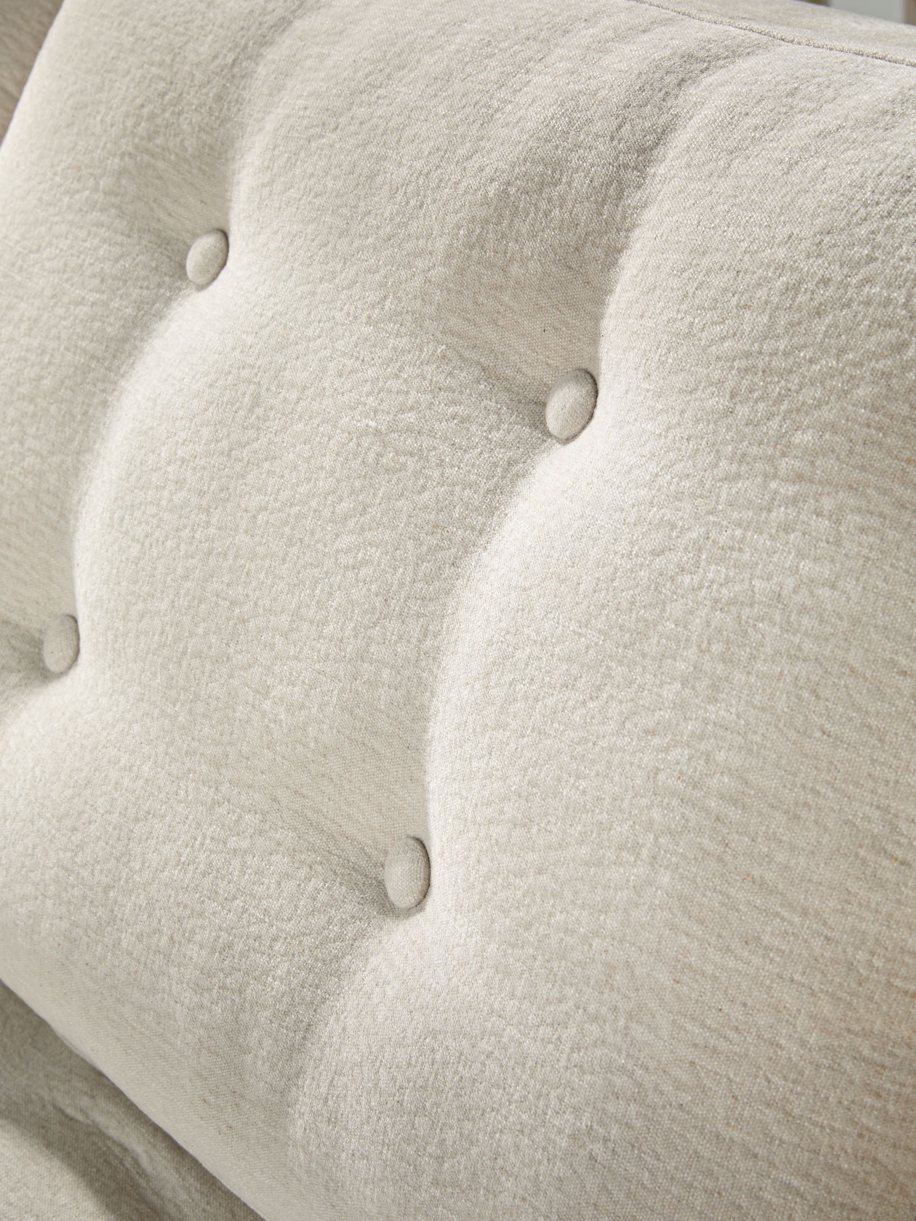 Large Lina 2 Seater Sofa Bed in Linen White Soft Textured Weave - Image 3 of 7