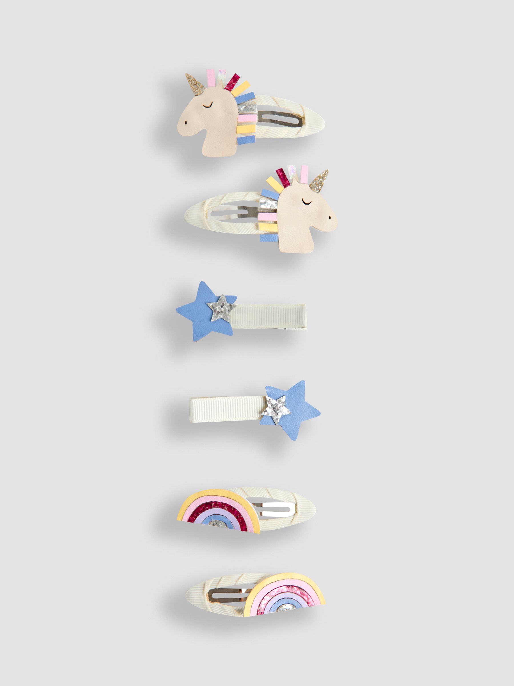 Blue Unicorn Clips 6 Pack - Image 2 of 3
