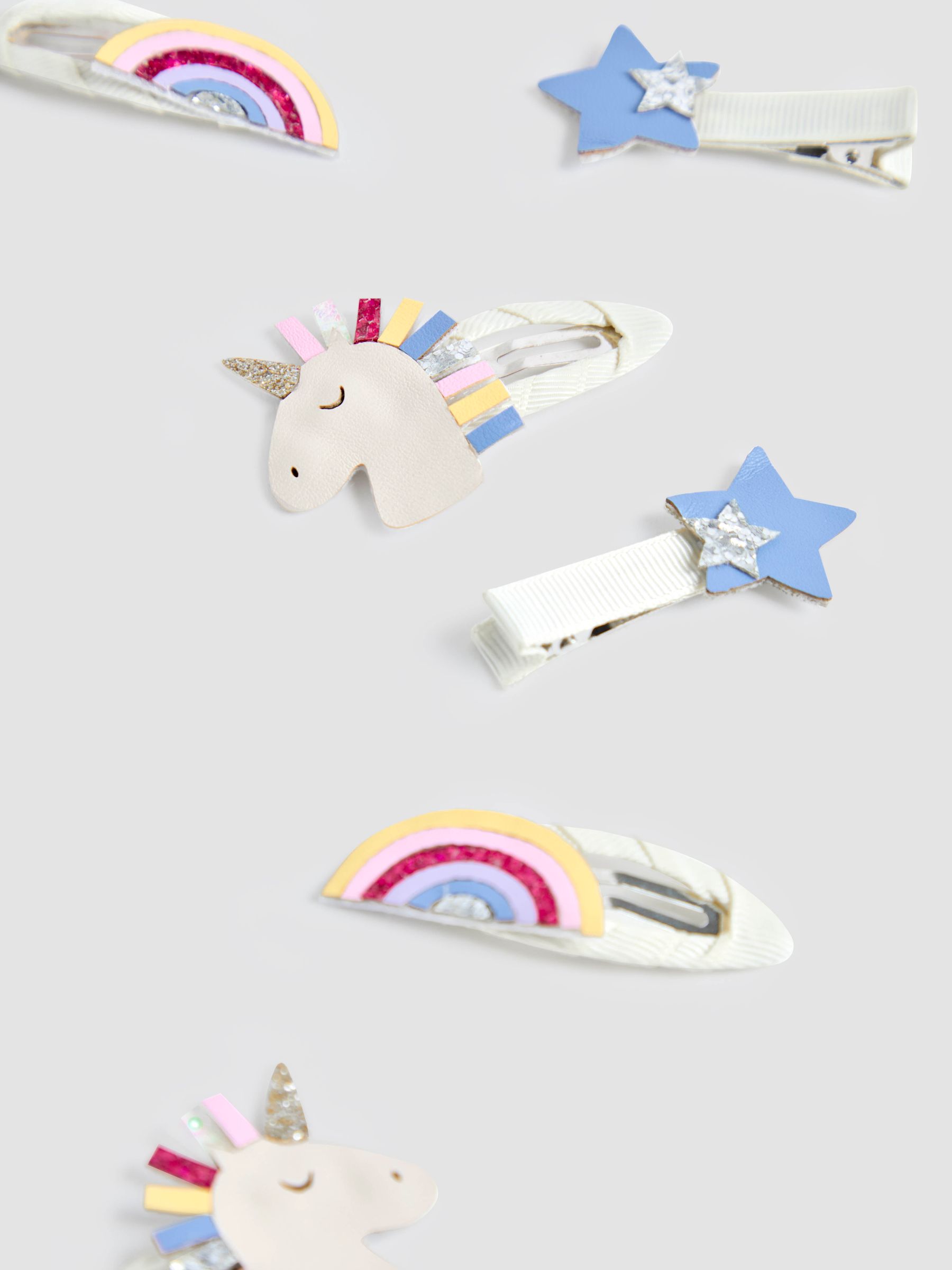 Blue Unicorn Clips 6 Pack - Image 3 of 3