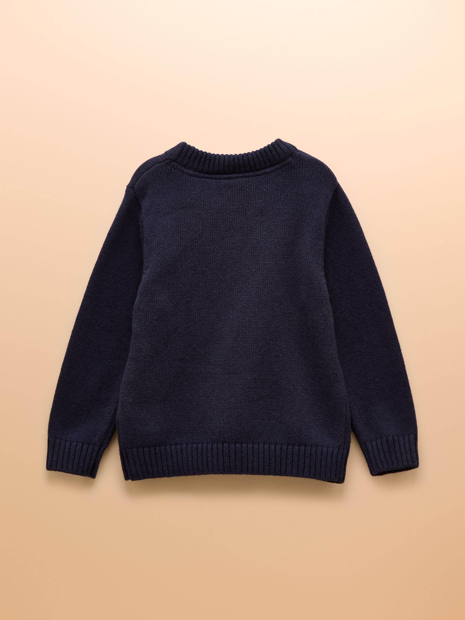 Jonty Blue Intarsia Knitted Jumper - Image 2 of 4