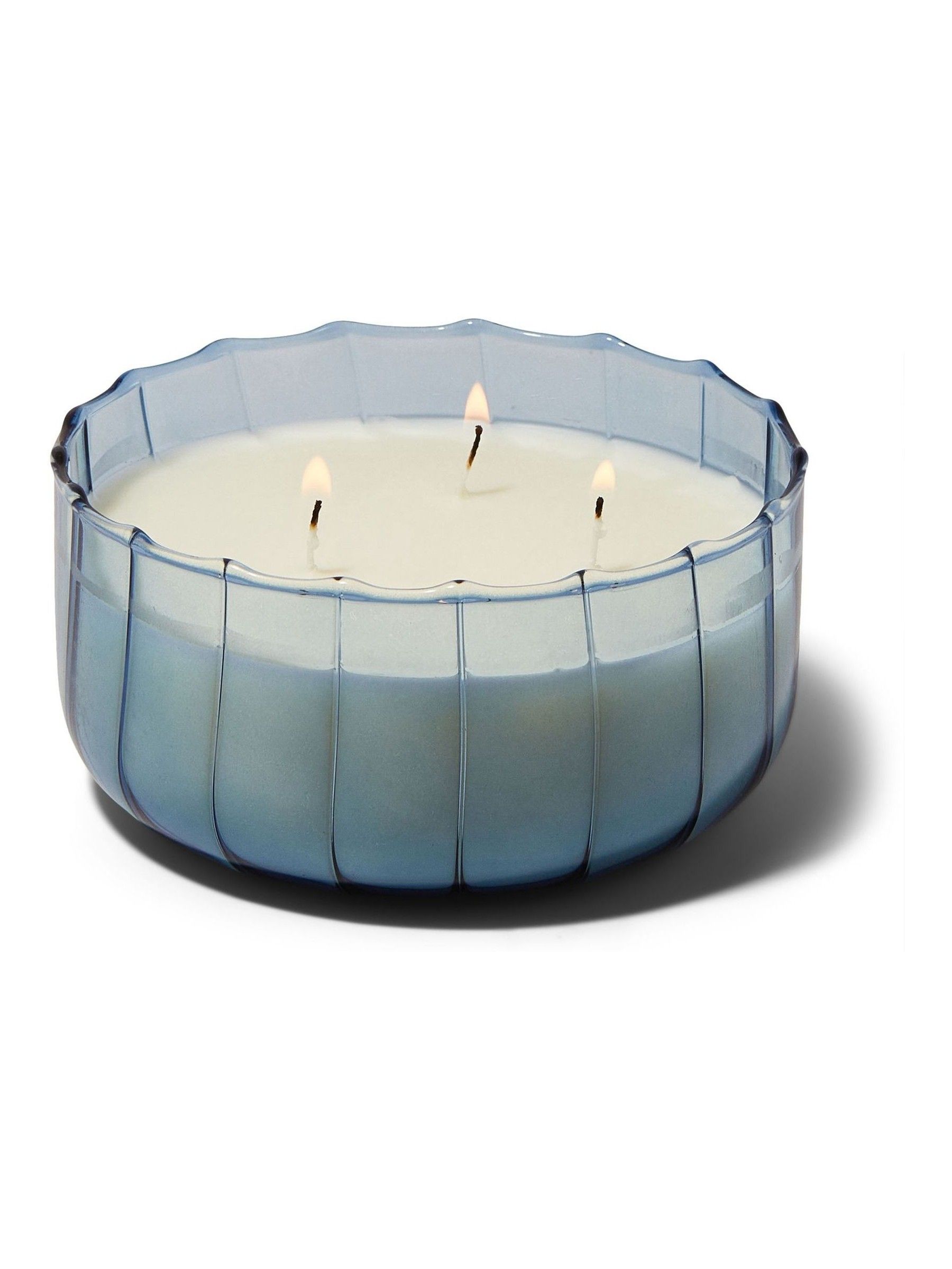Paddywax Ripple Glass Peppered Indigo Candle 340g - Image 1 of 1