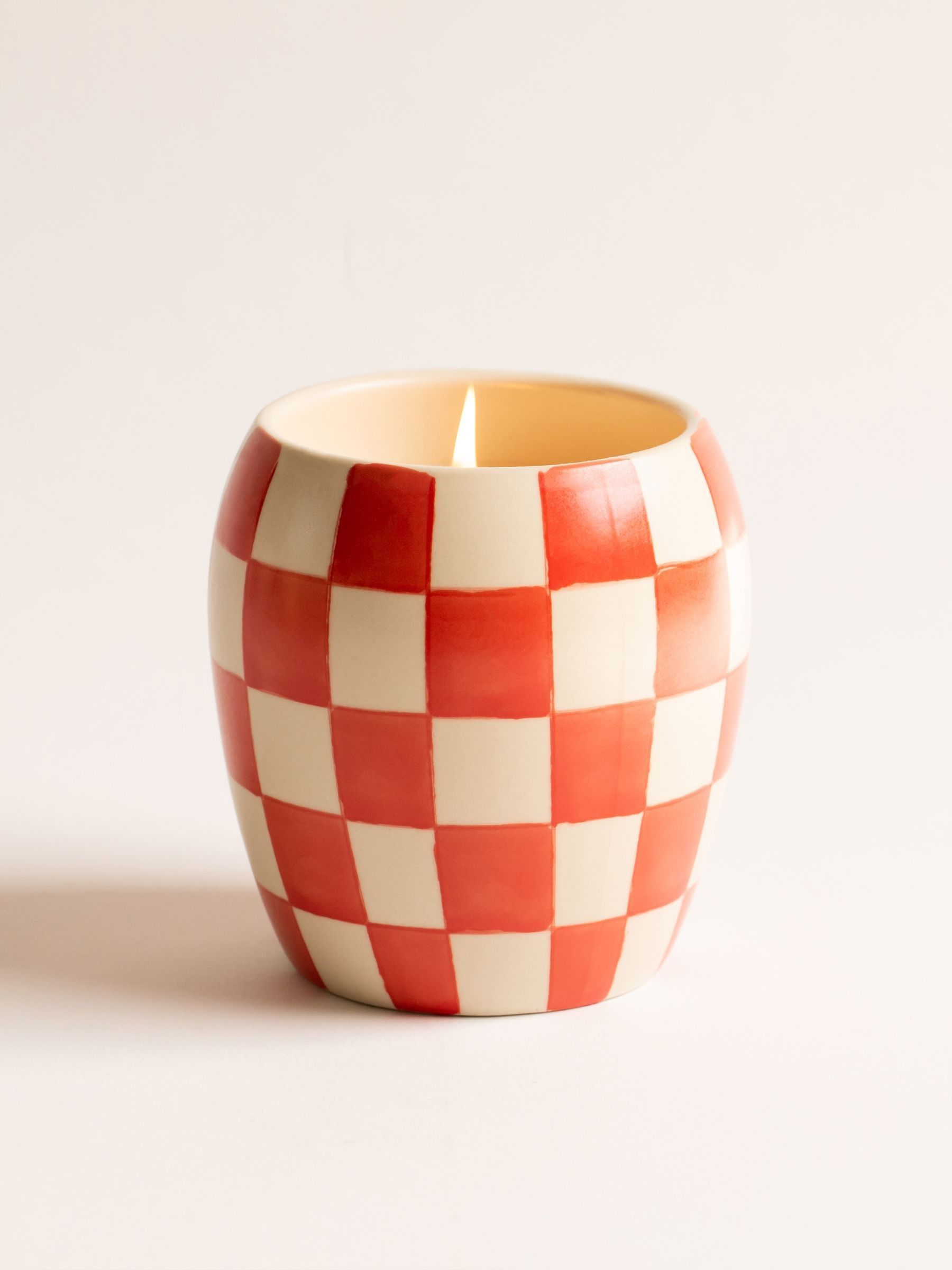 Paddywax Checkmate Rose & Santal Checkered Porcelain Candle 311g - Image 1 of 3 Paddywax Checkmate Rose & Santal Checkered Porcelain Candle 311g - Image 1 of 3