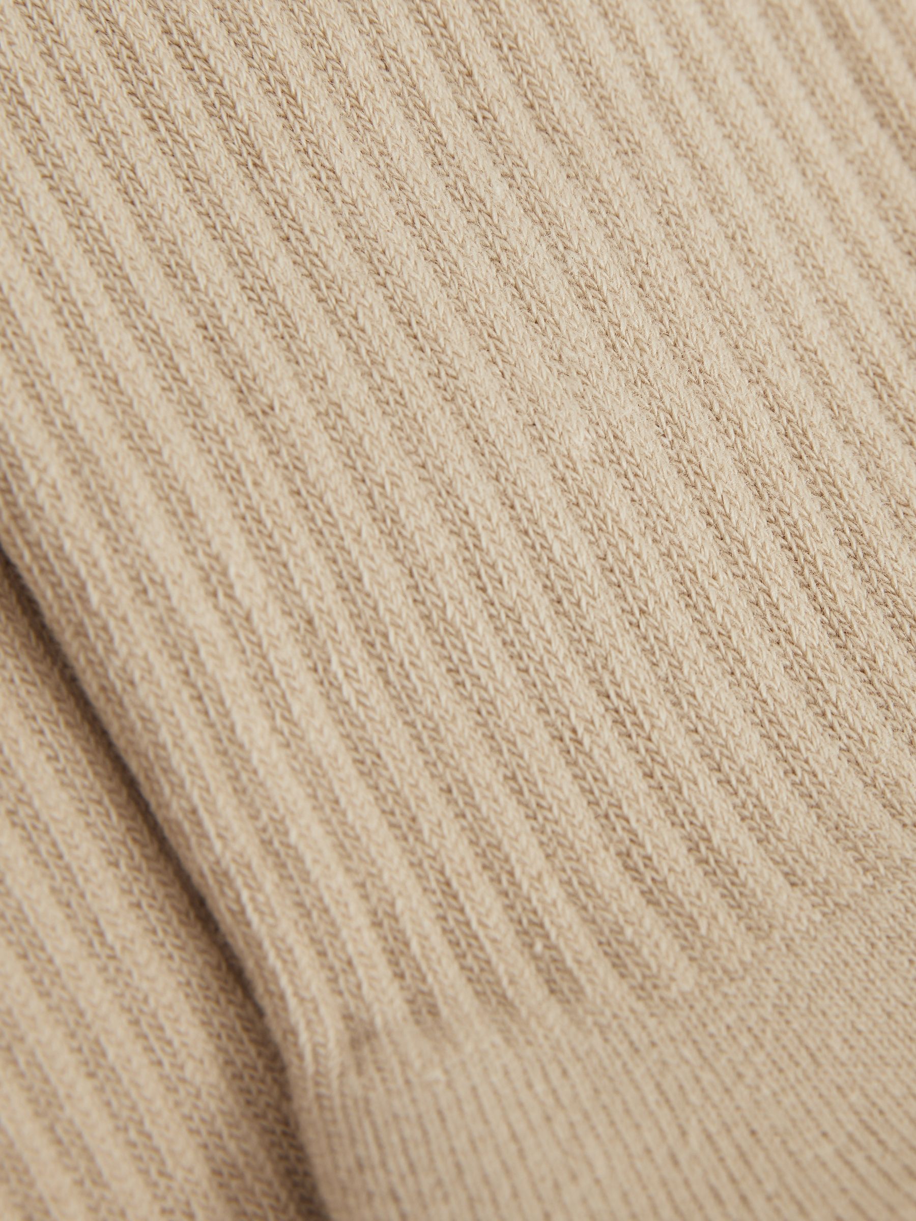 Cotton-Blend Logo-Embroidered Crew Socks in Stone - Image 3 of 3