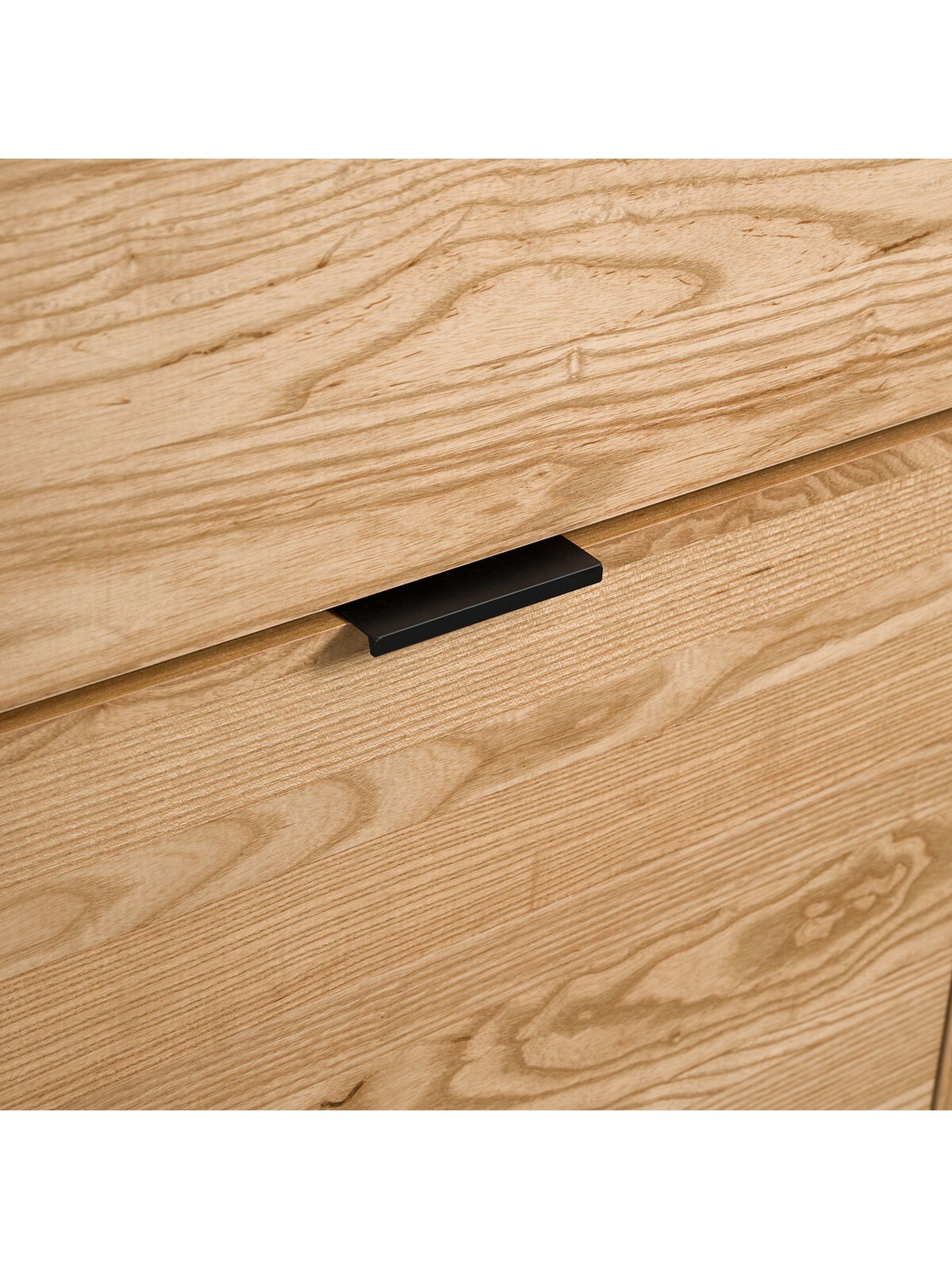 La Redoute Intérieurs Wood and Metal Jarta Ash Veneer 3-Door Shoe Cabinet - Image 3 of 6