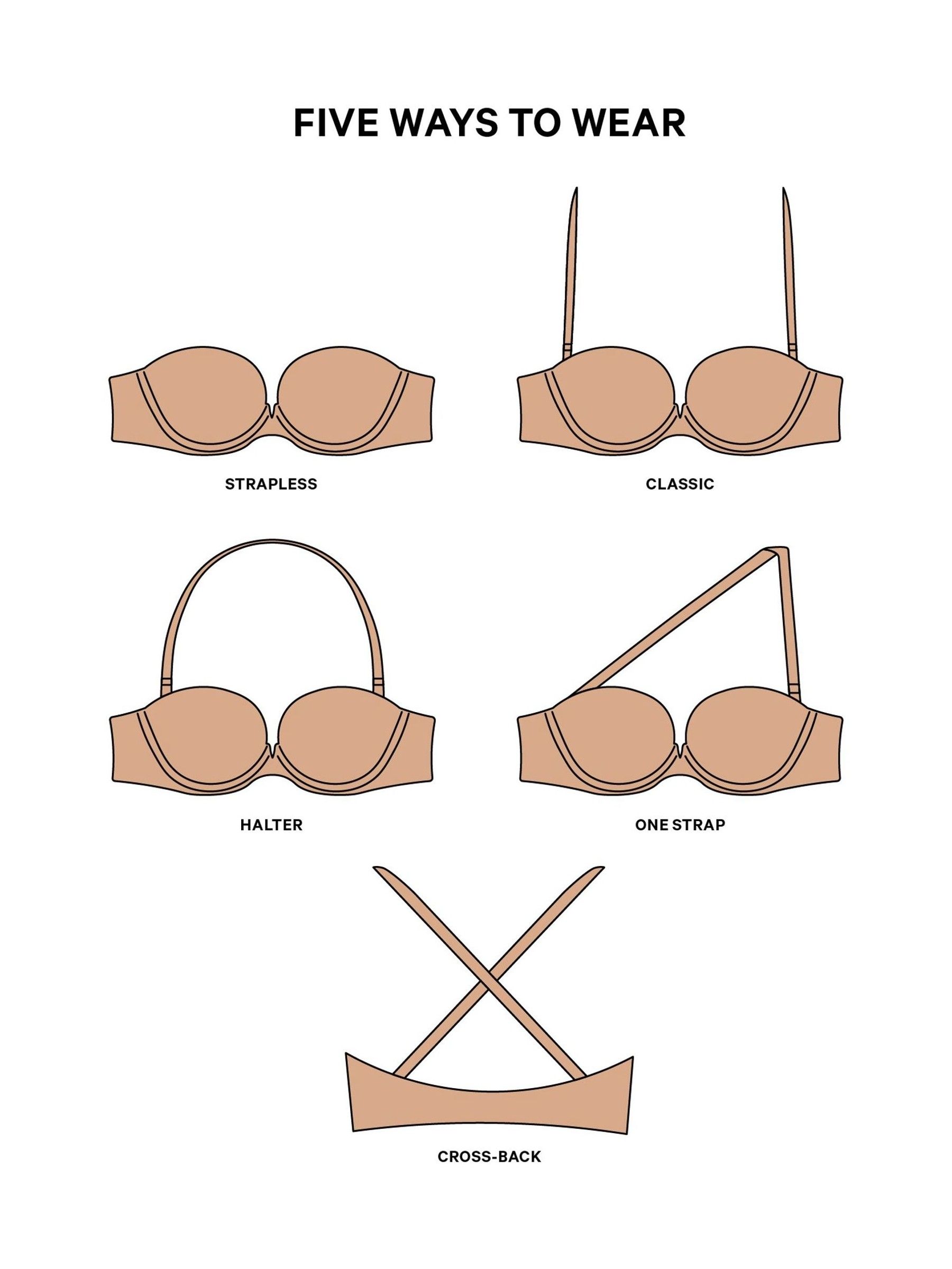 Praline Nude Strapless Bra - Image 3 of 3