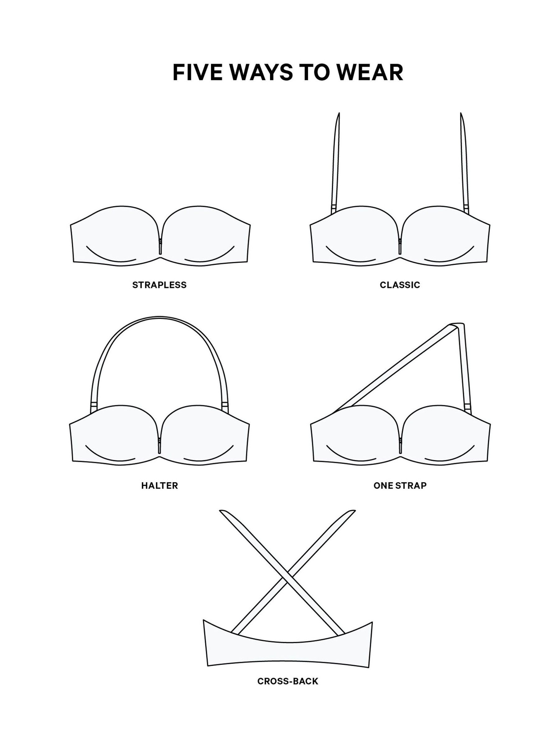 White Strapless Bombshell Bra - Image 3 of 3