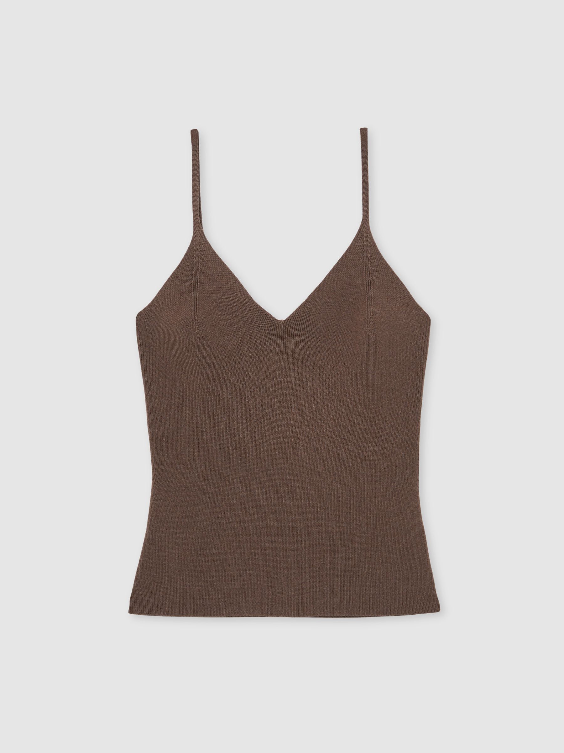 Lyocell-Blend Knitted Vest in Mink - Image 2 of 6