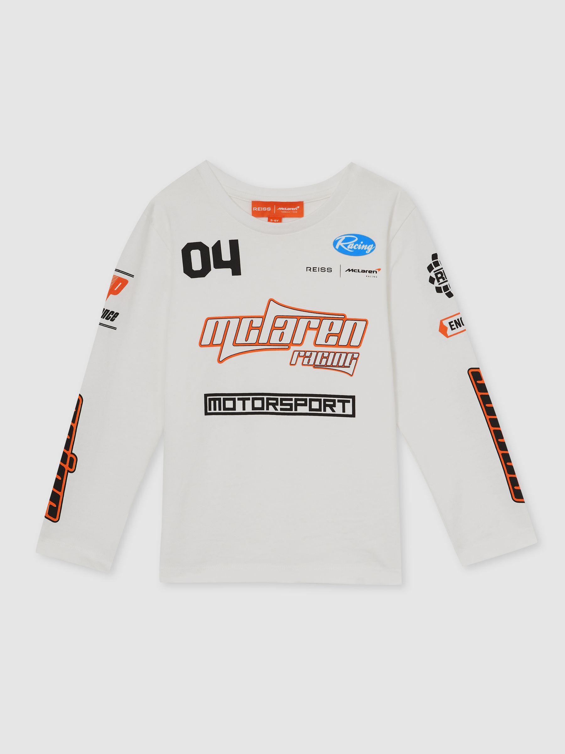 13-14 yrs McLaren F1 Team Cotton Logo T-Shirt Unisex Fit in White - Image 1 of 8