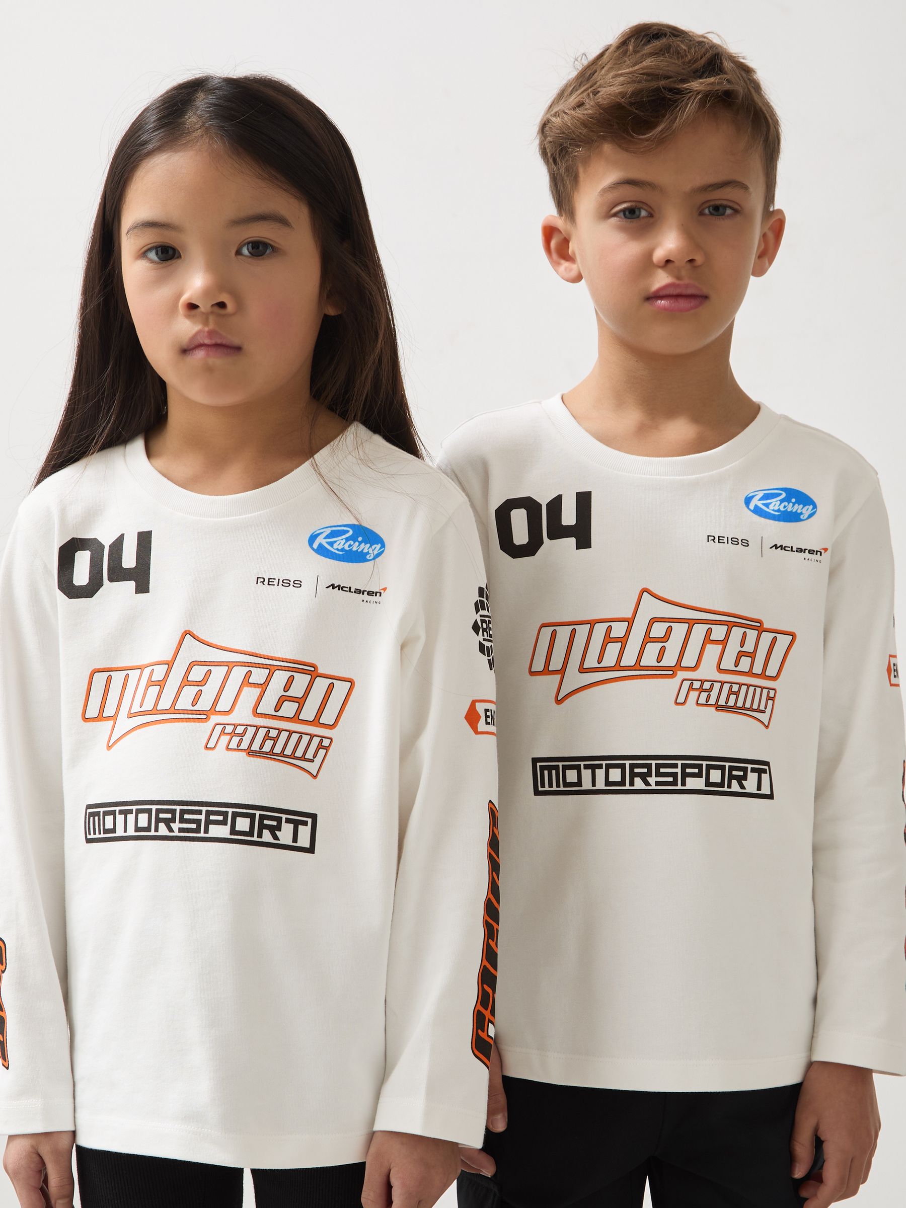 13-14 yrs McLaren F1 Team Cotton Logo T-Shirt Unisex Fit in White - Image 2 of 8