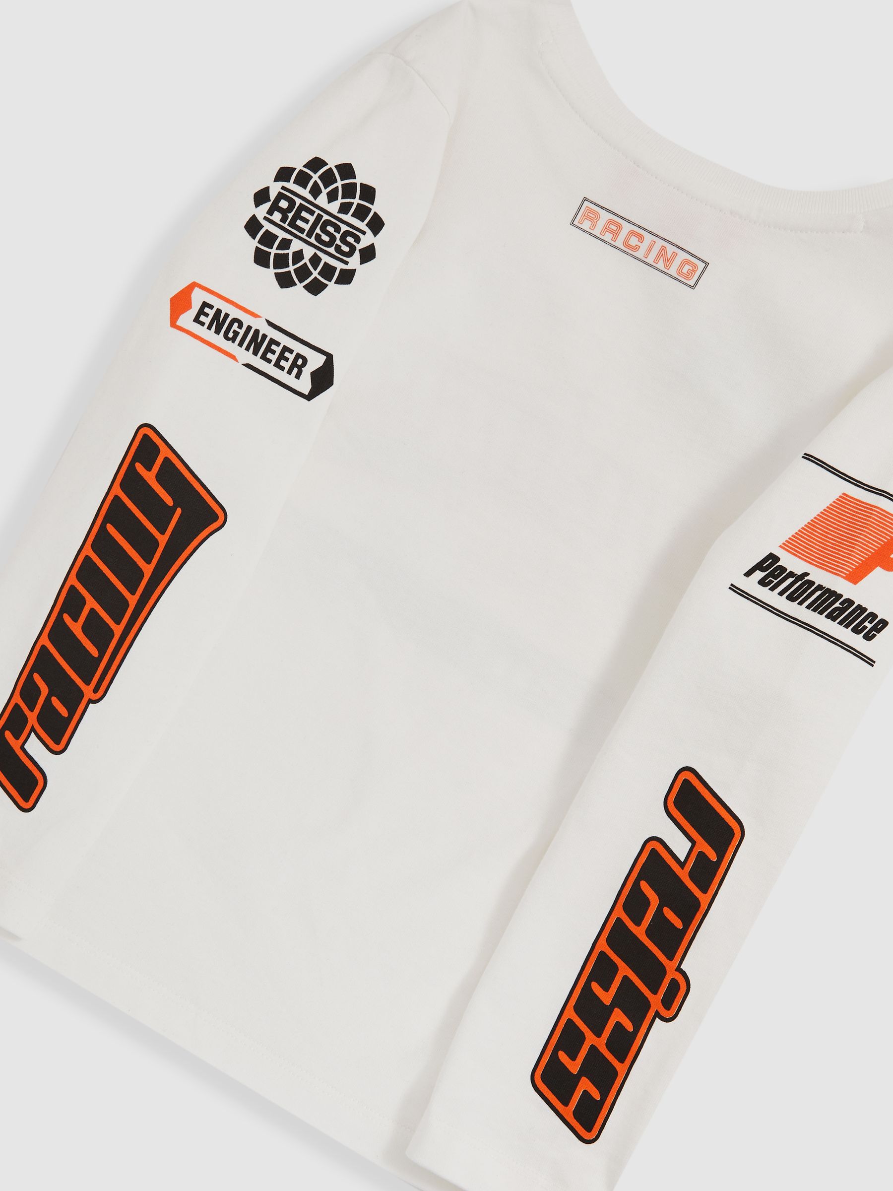 13-14 yrs McLaren F1 Team Cotton Logo T-Shirt Unisex Fit in White - Image 6 of 8