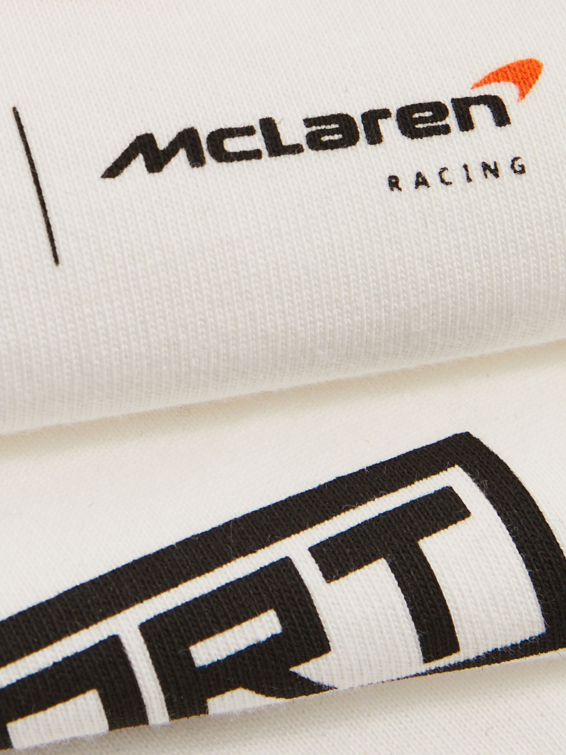 13-14 yrs McLaren F1 Team Cotton Logo T-Shirt Unisex Fit in White - Image 8 of 8