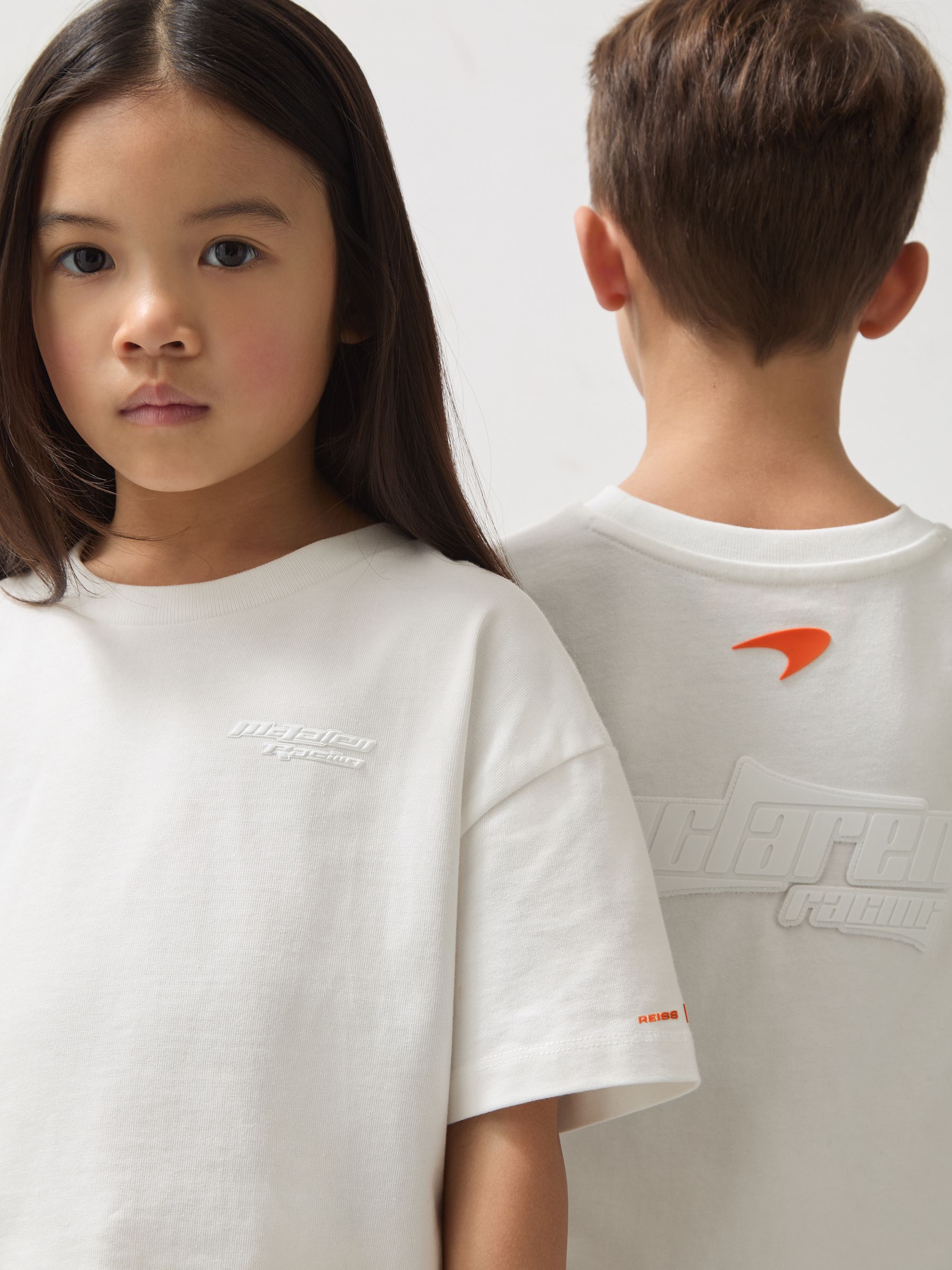 13-14 yrs McLaren F1 Team Oversize Logo T-Shirt Unisex Fit in White - Image 2 of 8