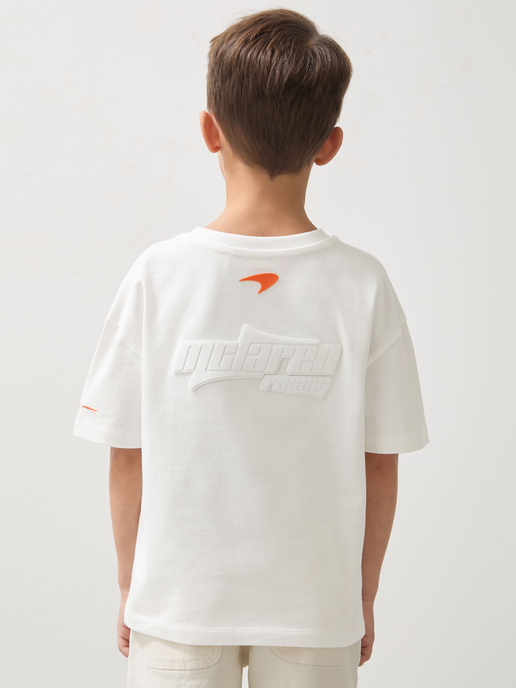 13-14 yrs McLaren F1 Team Oversize Logo T-Shirt Unisex Fit in White - Image 5 of 8