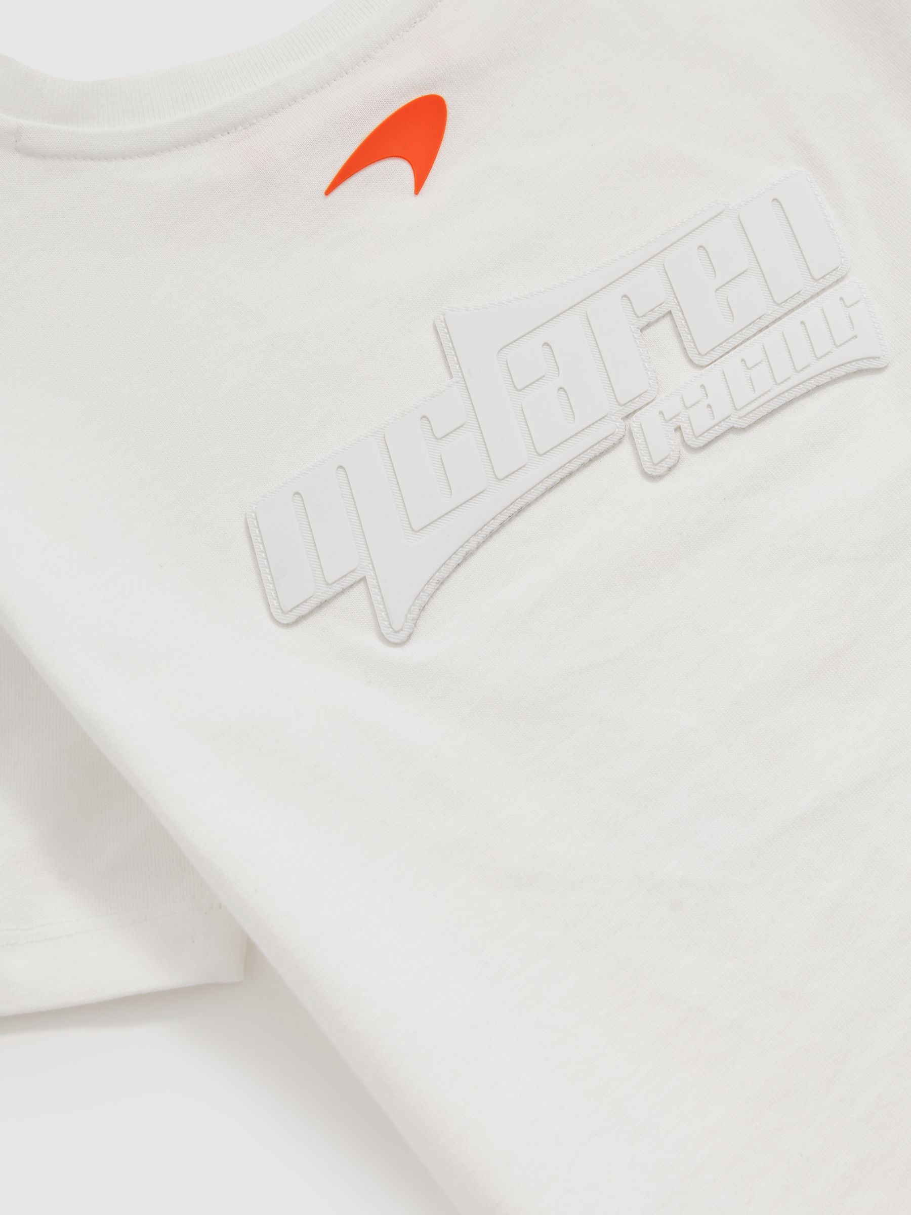 13-14 yrs McLaren F1 Team Oversize Logo T-Shirt Unisex Fit in White - Image 6 of 8