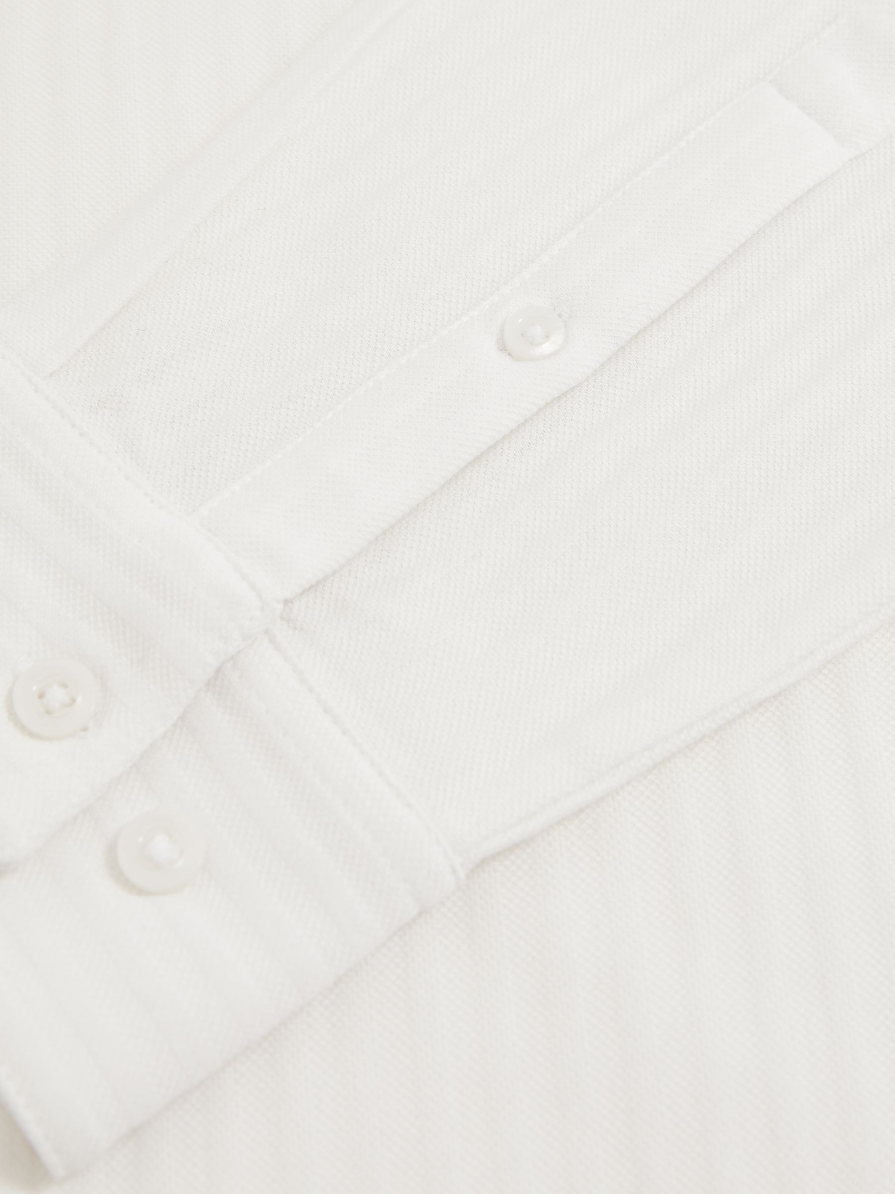 Cotton-Jersey Stripe-Jacquard Shirt in White - Image 7 of 7