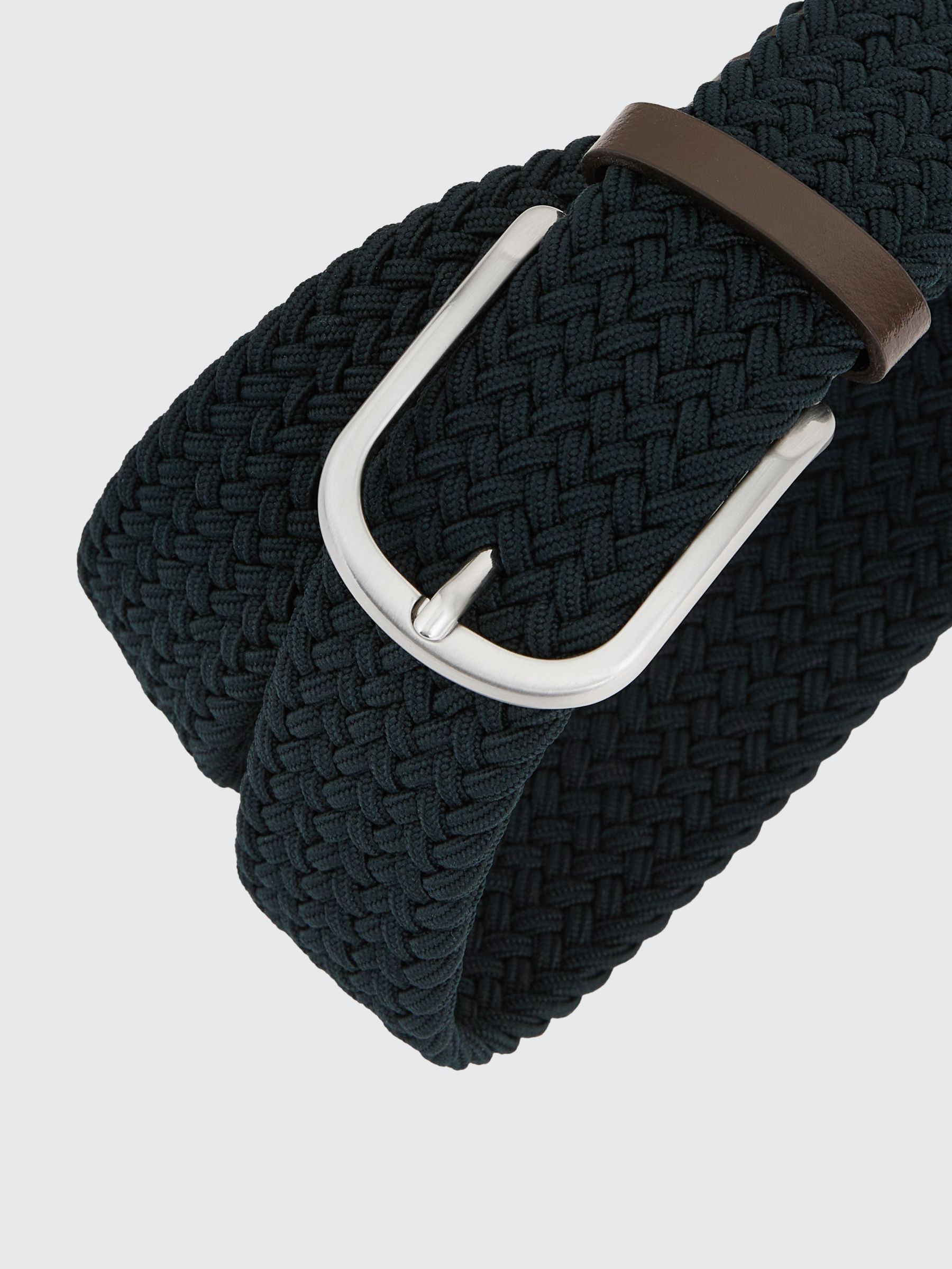 Woven Belt in Navy - Image 4 of 4