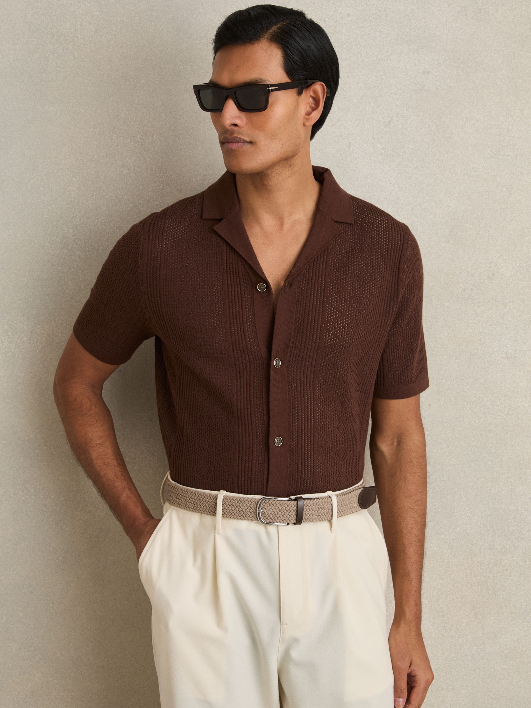 Basket-Weave Belt in Stone - Image 2 of 4