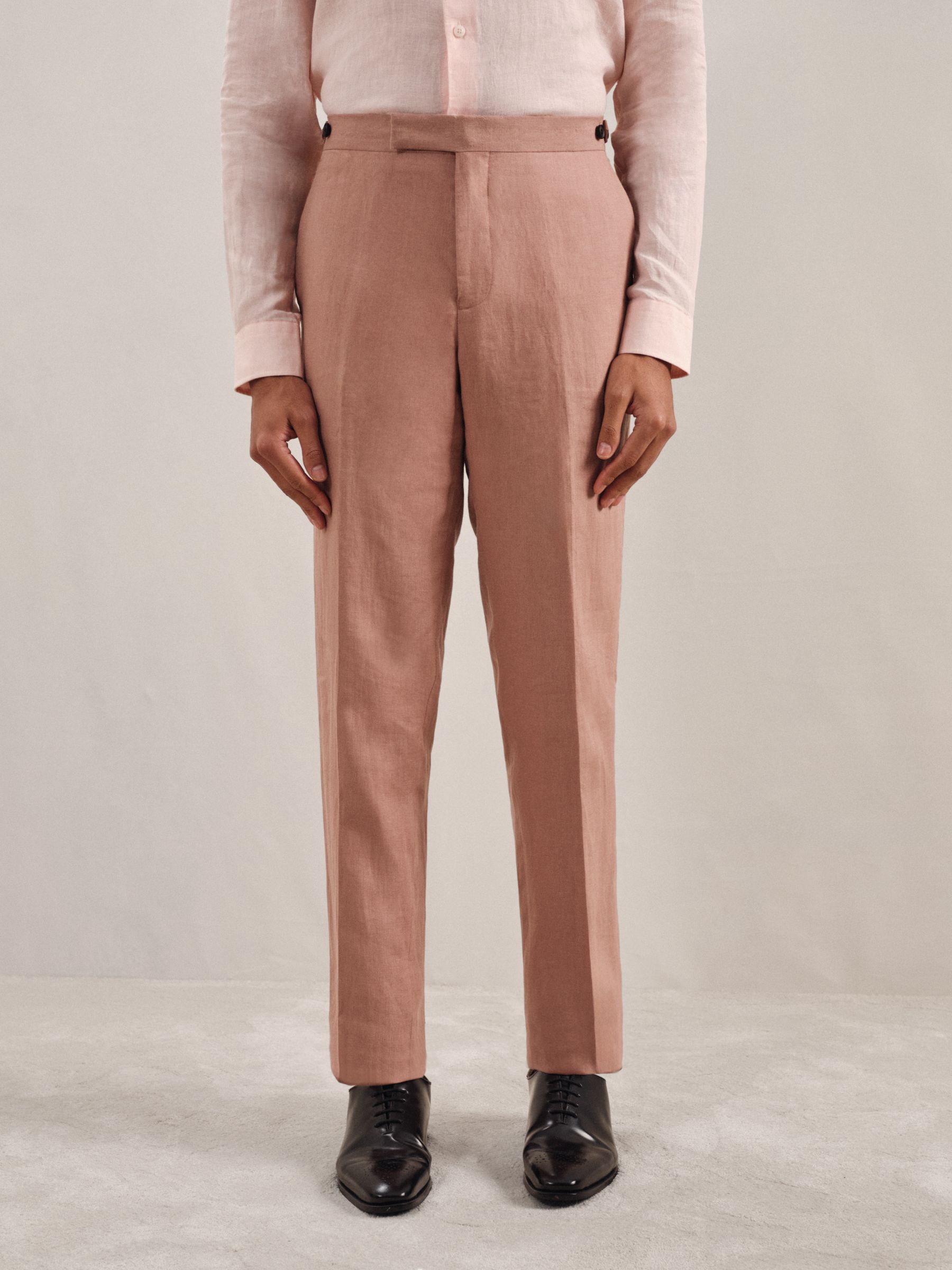 Slim Fit Suit Trousers in Rose Pink - Image 3 of 7