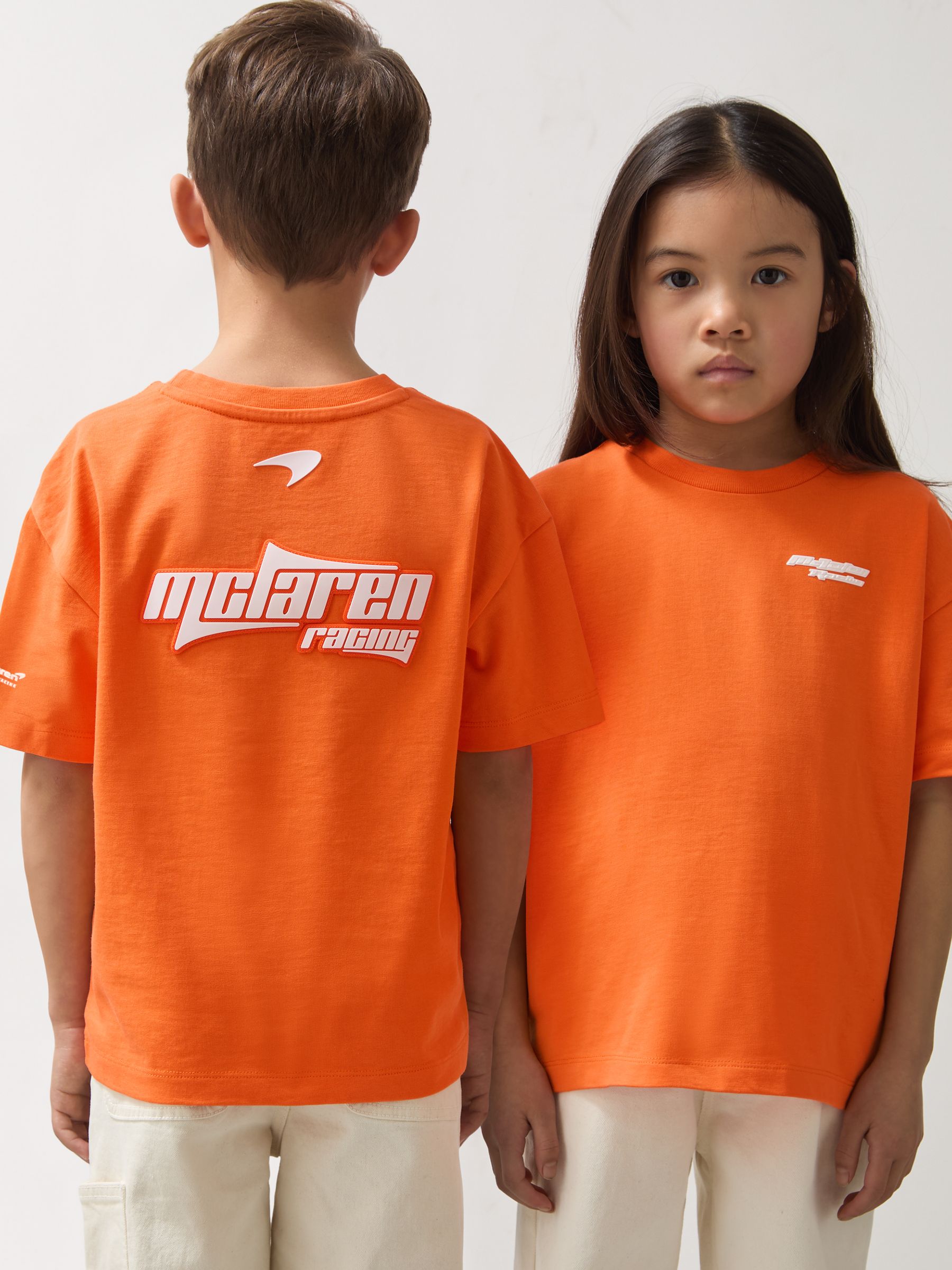 13-14 yrs McLaren F1 Team Oversize Logo T-Shirt Unisex Fit in Papaya - Image 2 of 8