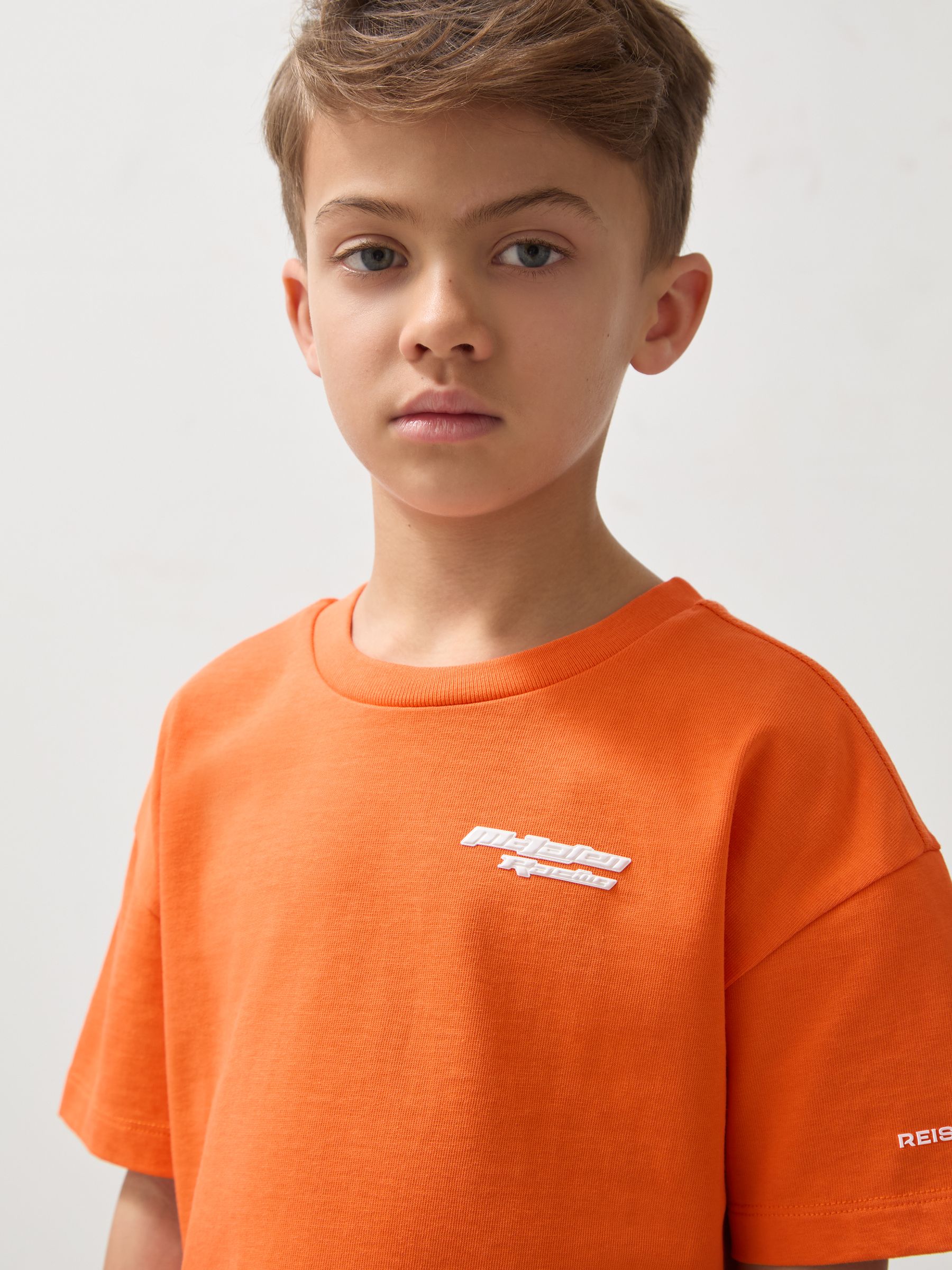13-14 yrs McLaren F1 Team Oversize Logo T-Shirt Unisex Fit in Papaya - Image 3 of 8
