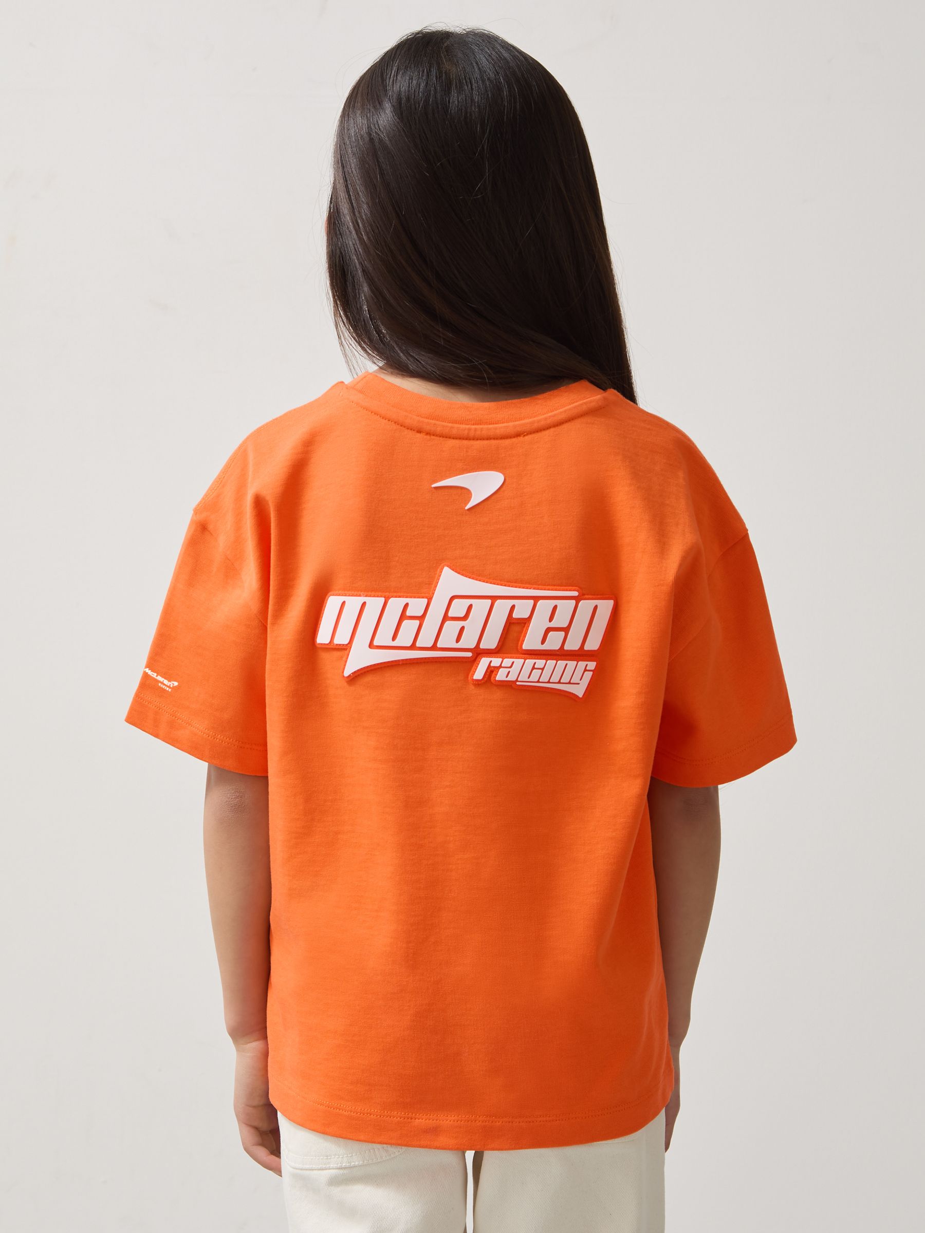 13-14 yrs McLaren F1 Team Oversize Logo T-Shirt Unisex Fit in Papaya - Image 5 of 8