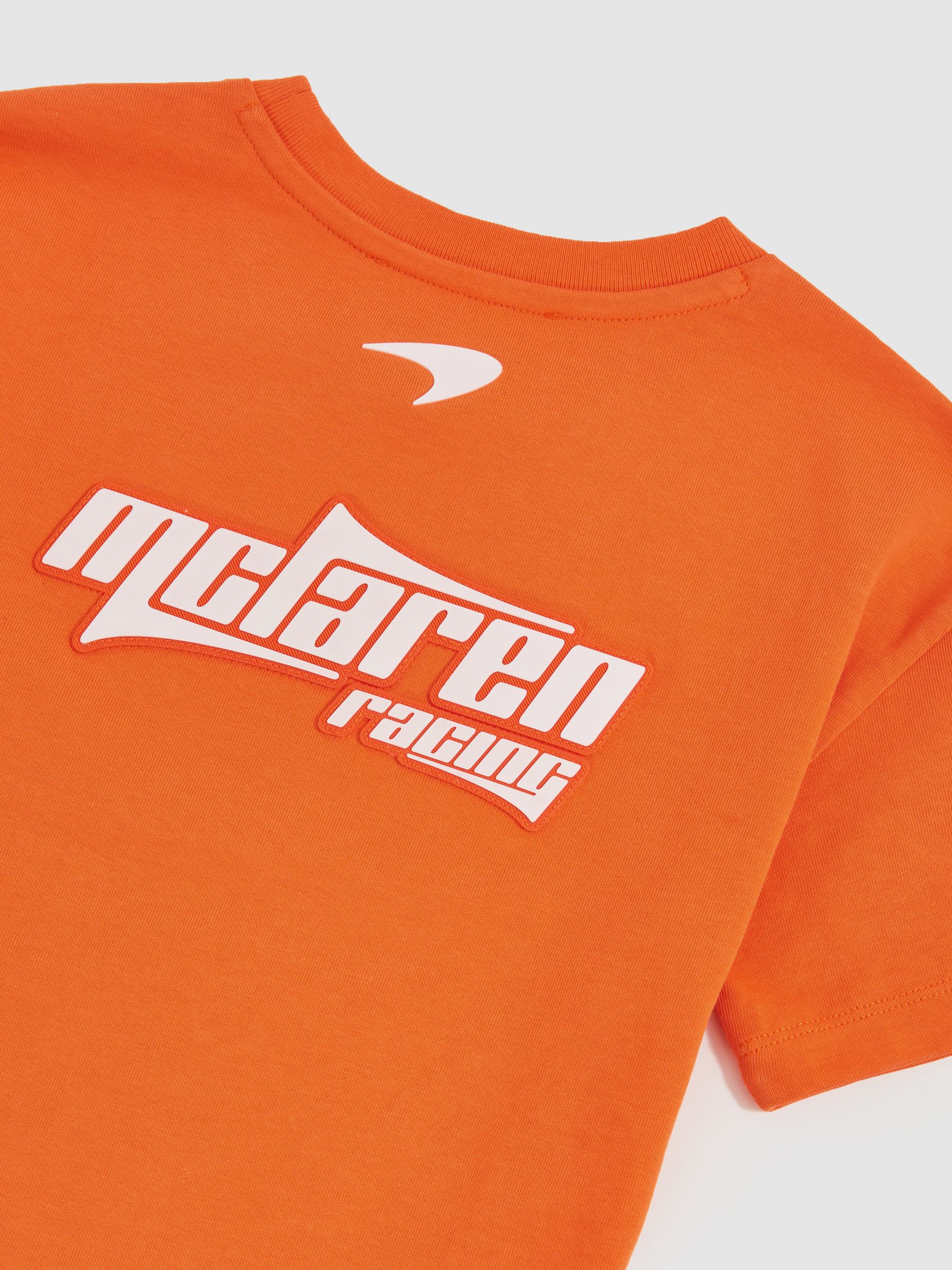13-14 yrs McLaren F1 Team Oversize Logo T-Shirt Unisex Fit in Papaya - Image 7 of 8