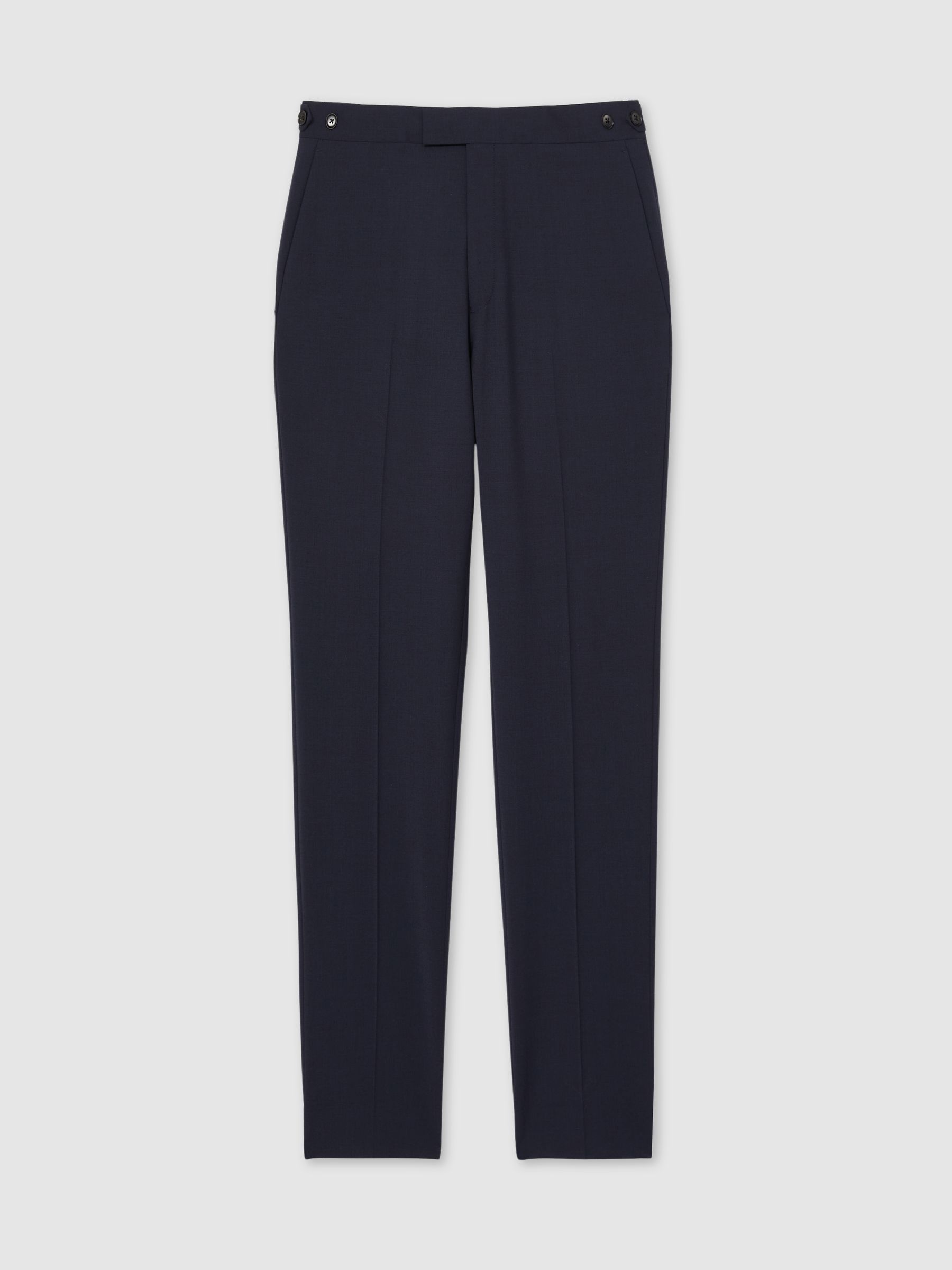 Regular-Fit Wool-Blend Suit Trousers in Blue - Image 2 of 6