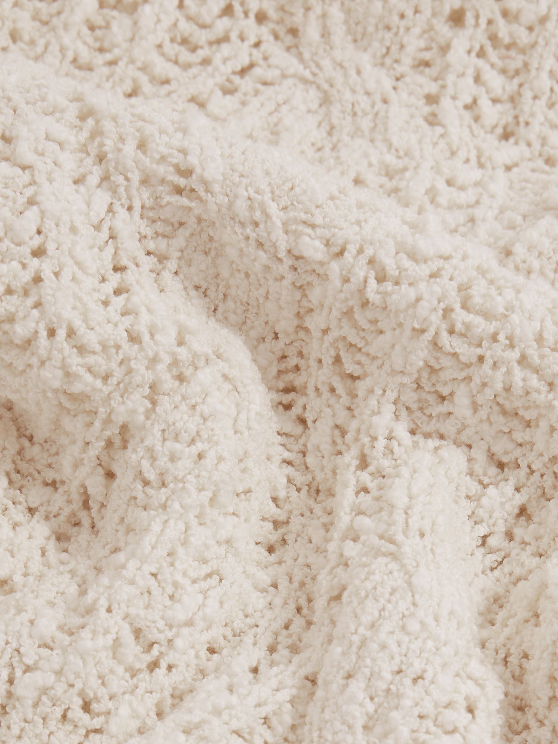 Reiss | Les 100 Ciels Bouclé Jumper in Ivory - Image 6 of 6
