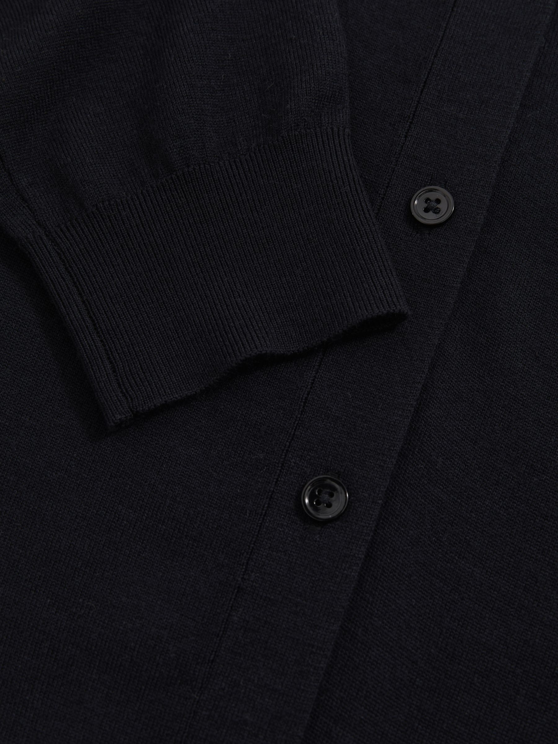 Reiss | Les 100 Ciels Wool Cardigan in Navy - Image 7 of 7