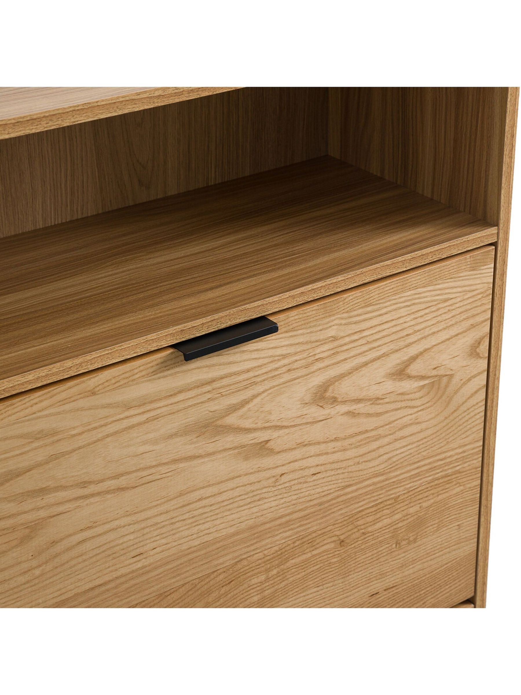 La Redoute Intérieurs Wood and Metal Jarta Ash Veneer 2-Door Shoe Cabinet - Image 4 of 6