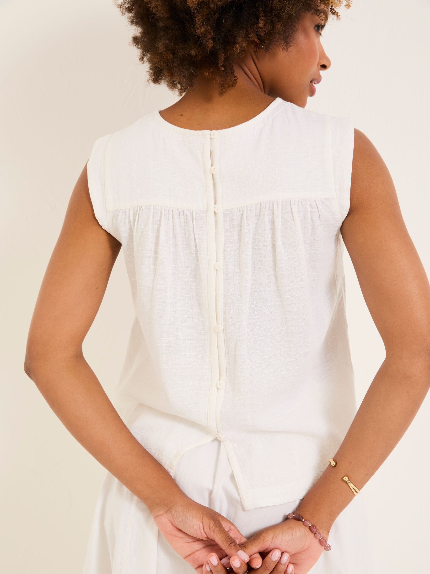 Fliss Ivory Embroidered Cami - Image 2 of 6
