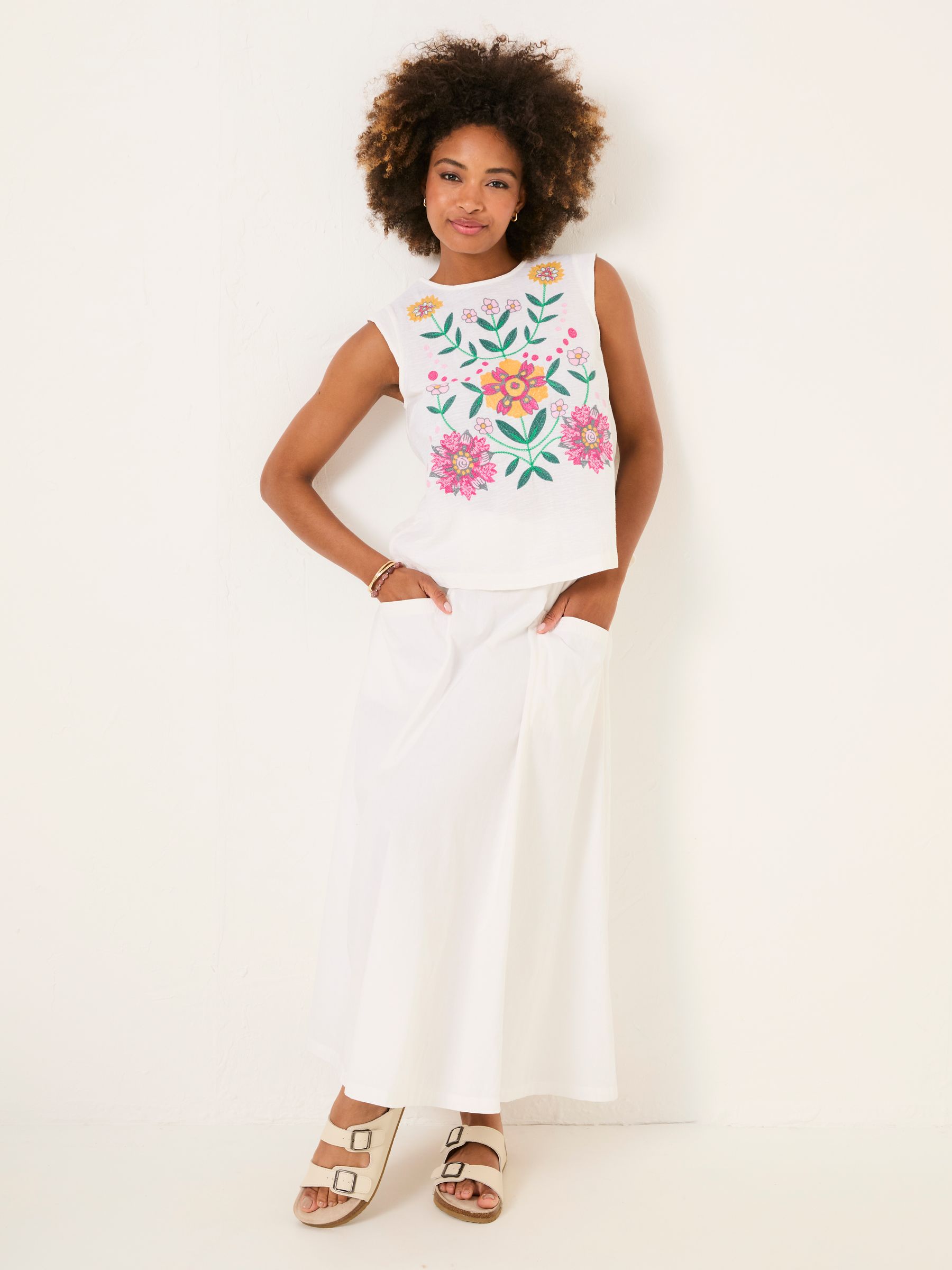 Fliss Ivory Embroidered Cami - Image 4 of 7