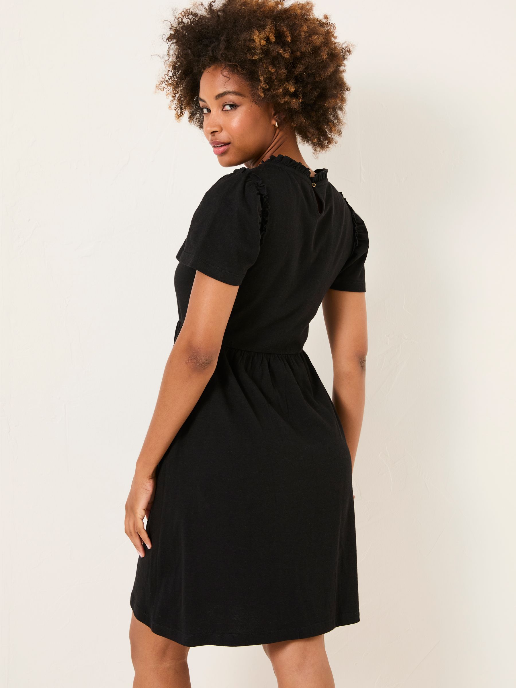Josie Black Jersey Dress - Image 2 of 6