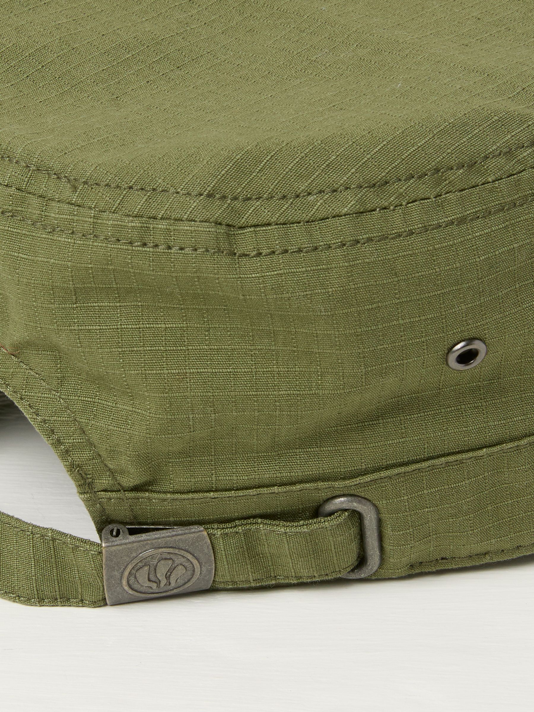 Khaki Green Ripstop Train Driver 100% Cotton Hat - Image 2 of 2