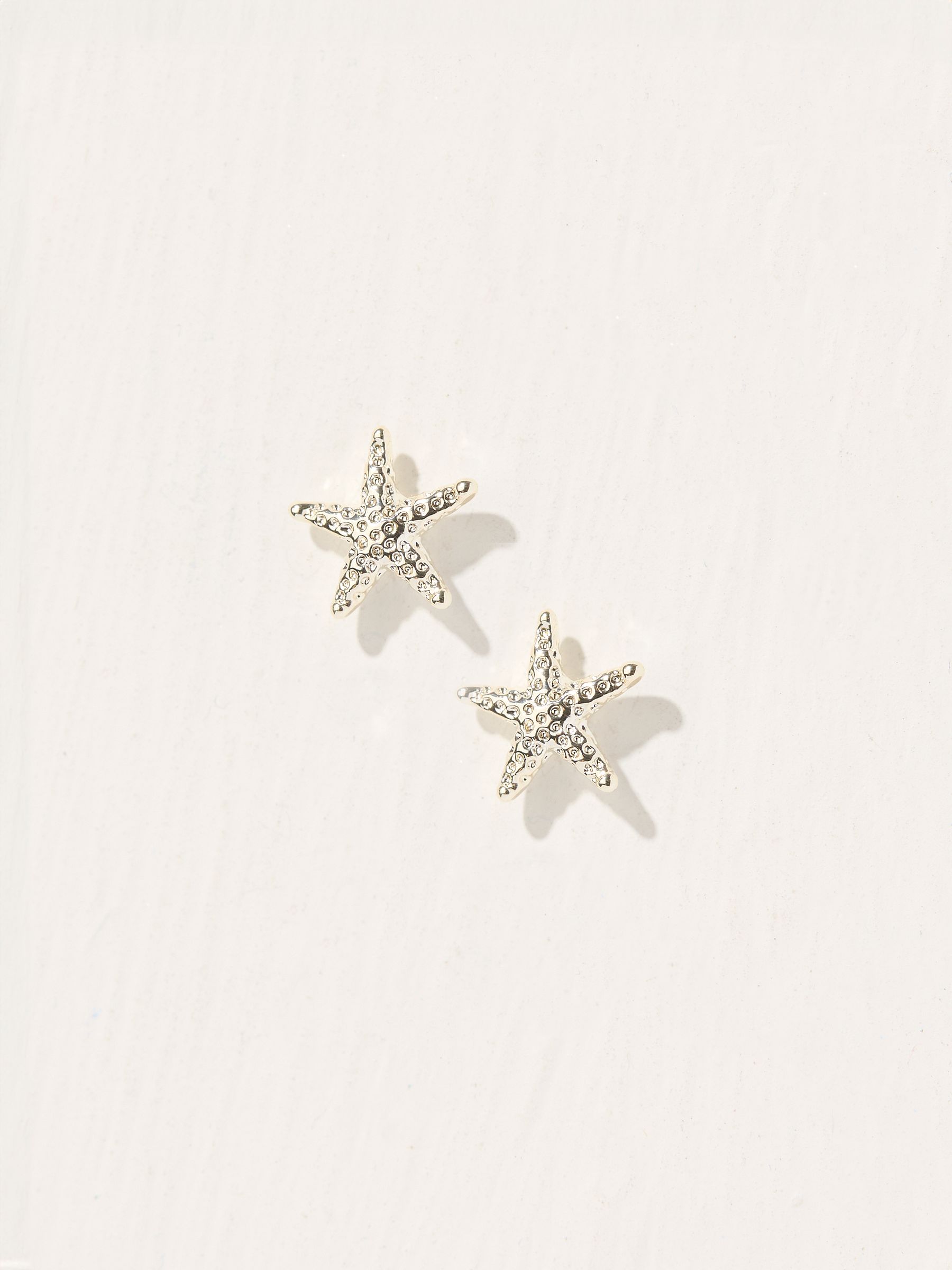 Silver Tone Starfish Stud Earrings - Image 1 of 2