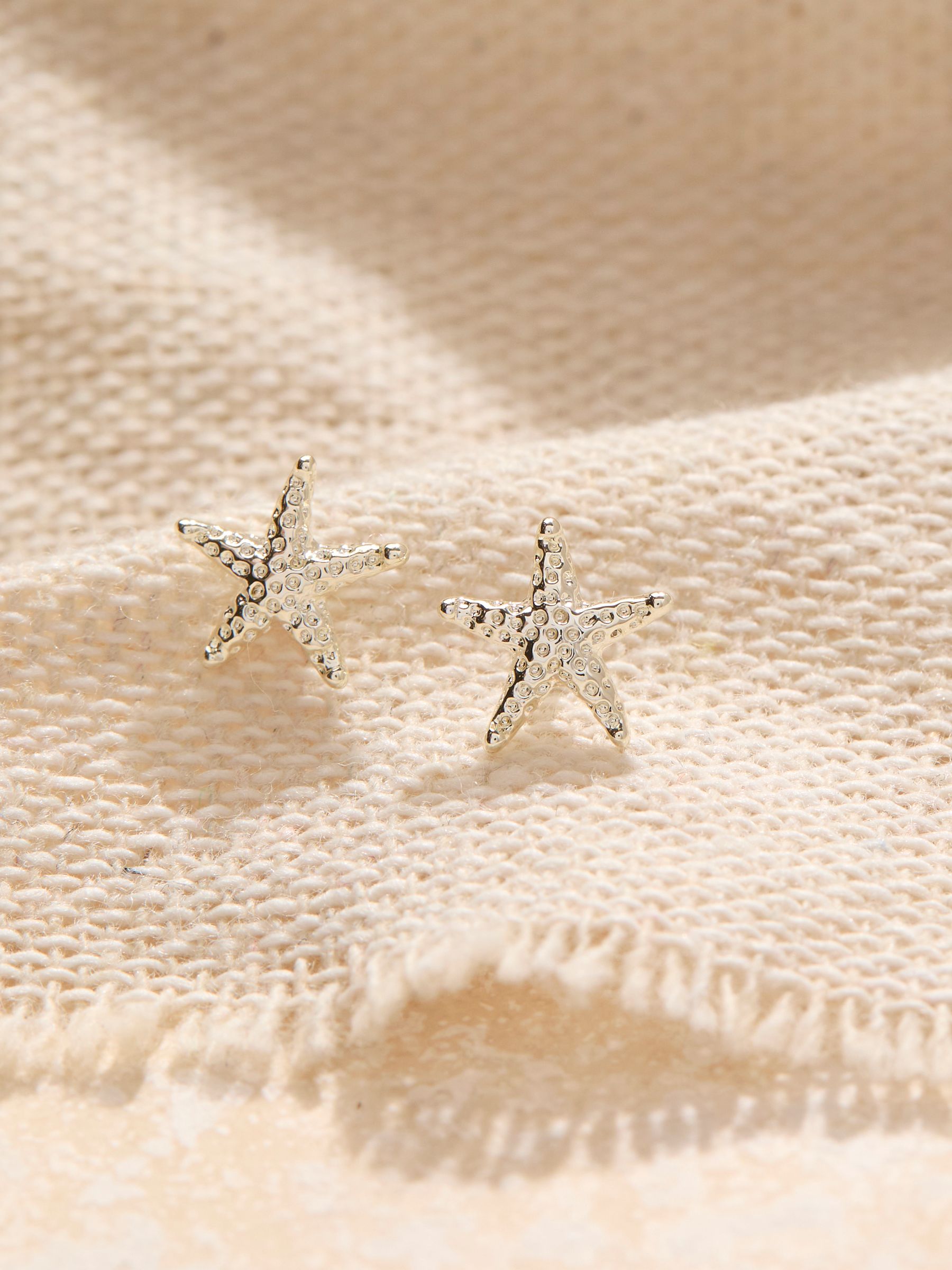 Silver Tone Starfish Stud Earrings - Image 2 of 2