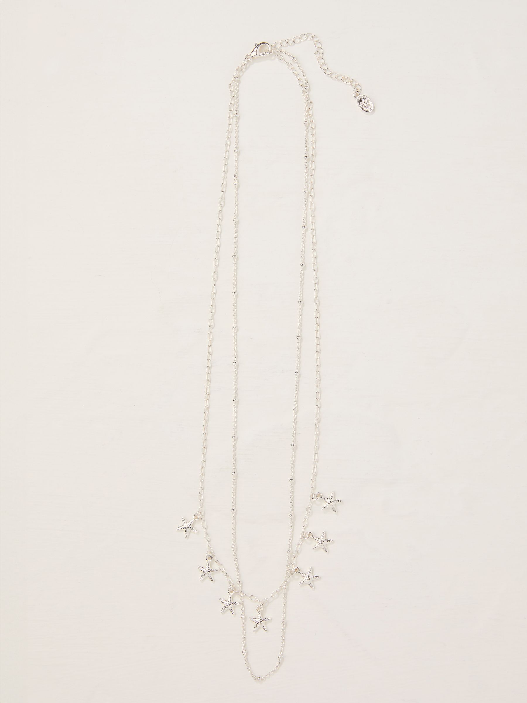 Silver Tone Starfish Layered Necklace - Image 1 of 2