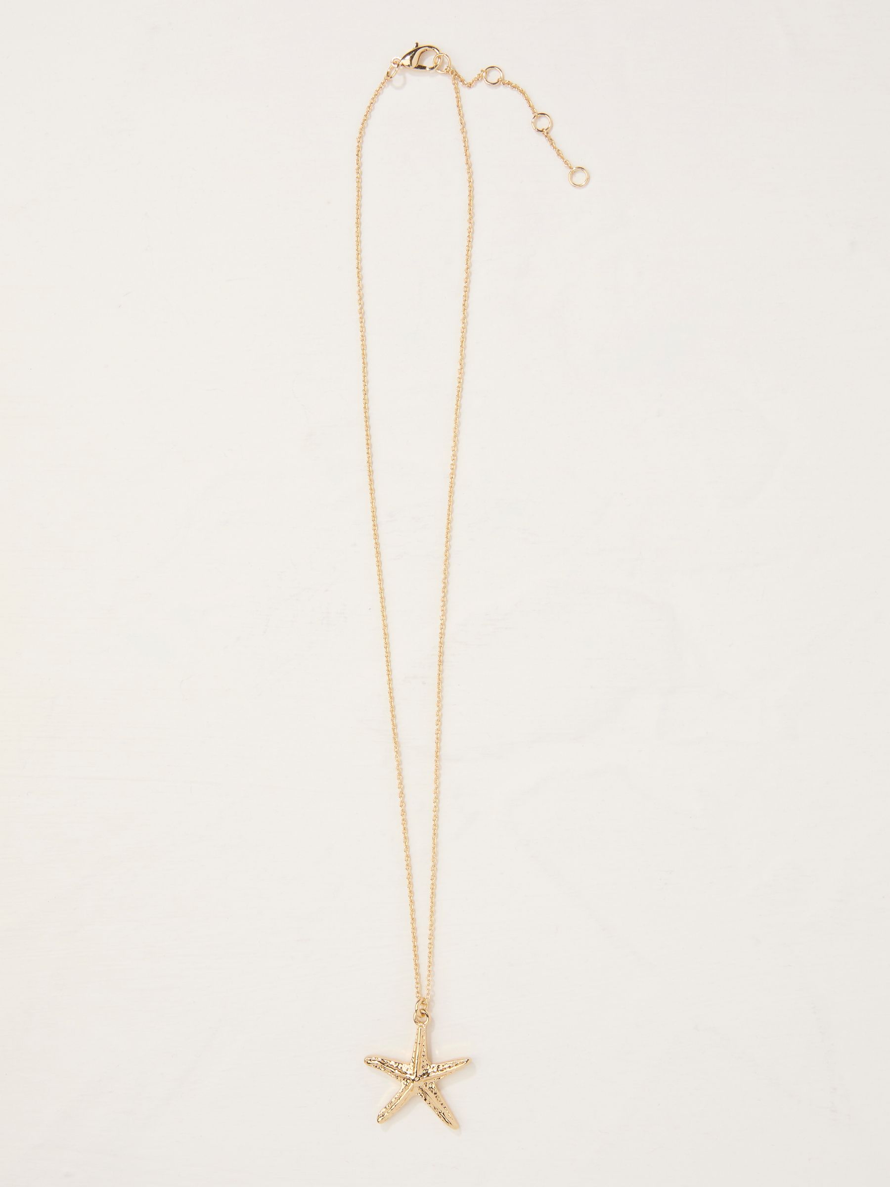 Gold Tone Starfish Pendant Necklace - Image 3 of 4