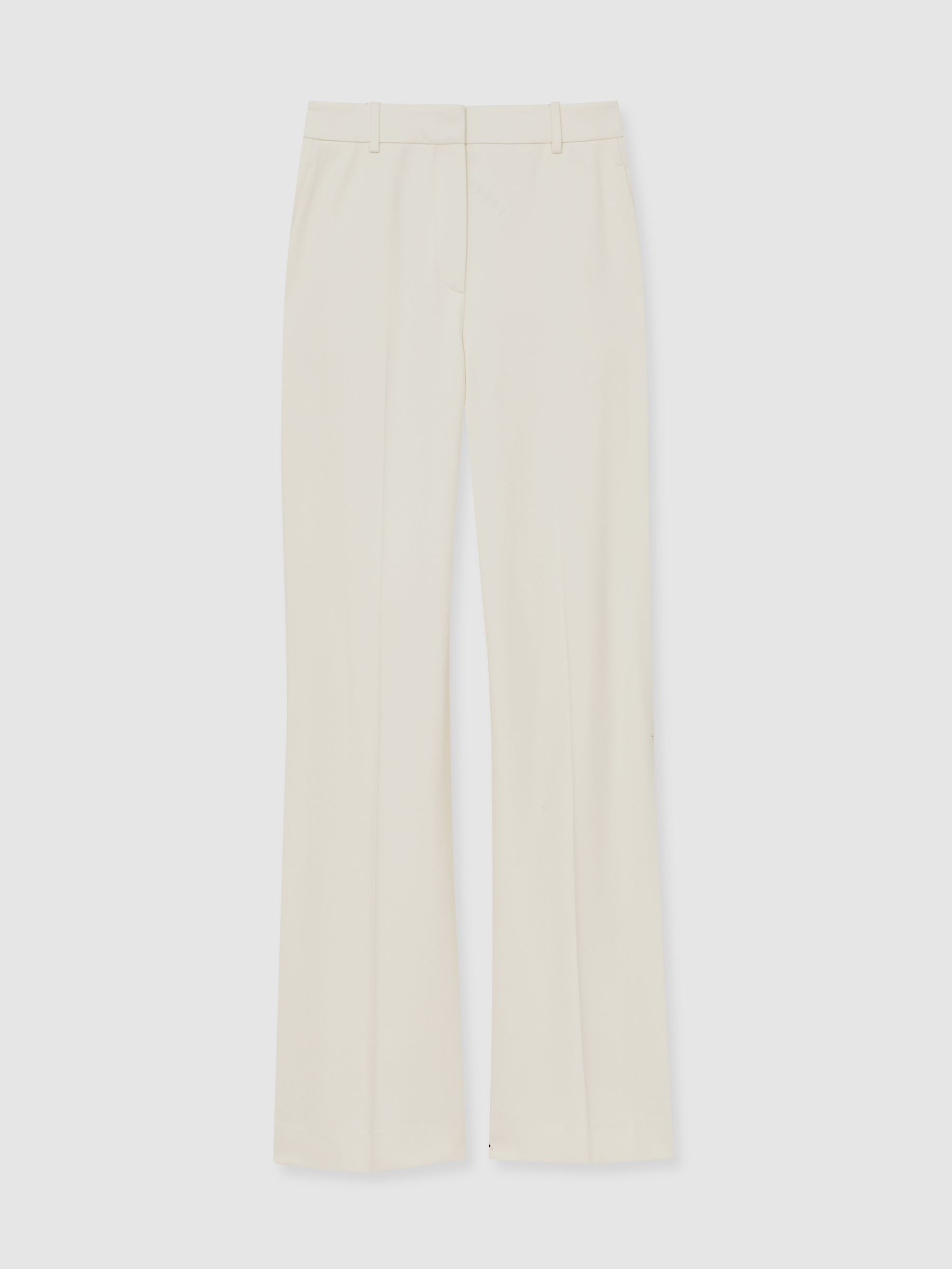 Wide-Leg Tailored Trousers in Cream - Image 2 of 6