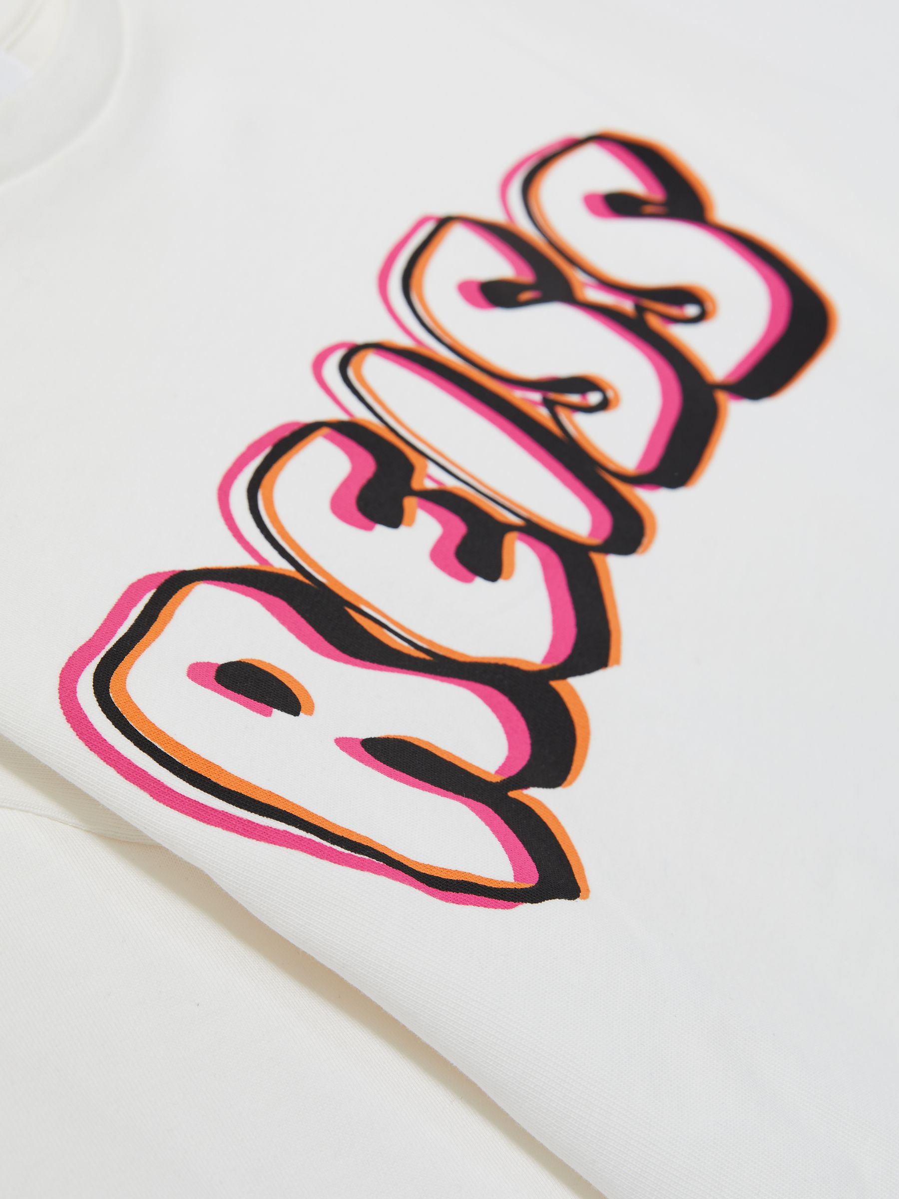 13-14 yrs Cotton-Jersey Logo T-Shirt in Pink Print - Image 4 of 4