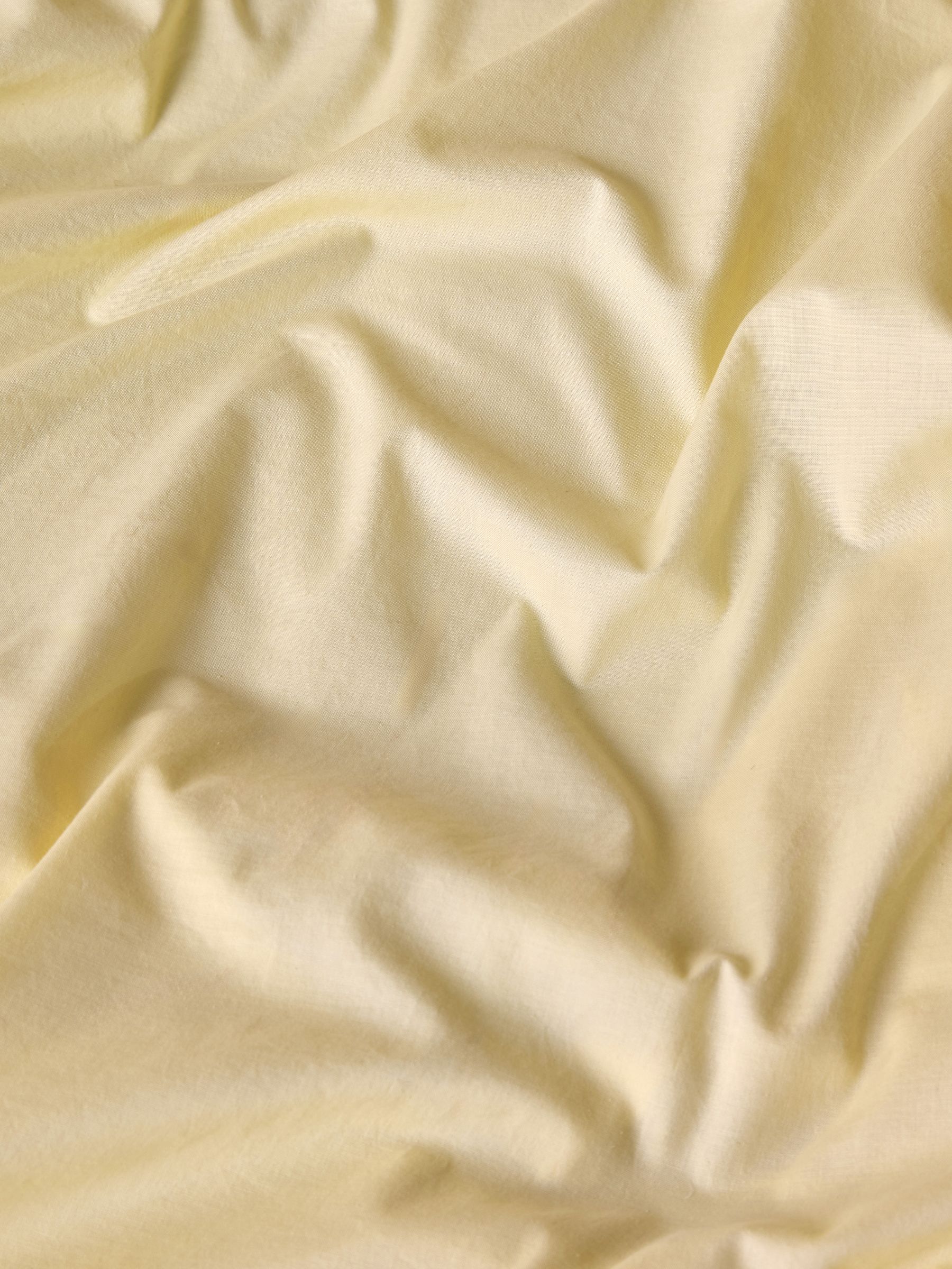 Cosy Washed Cotton Extra Deep Fitted Sheet in Yellow - Image 3 of 3